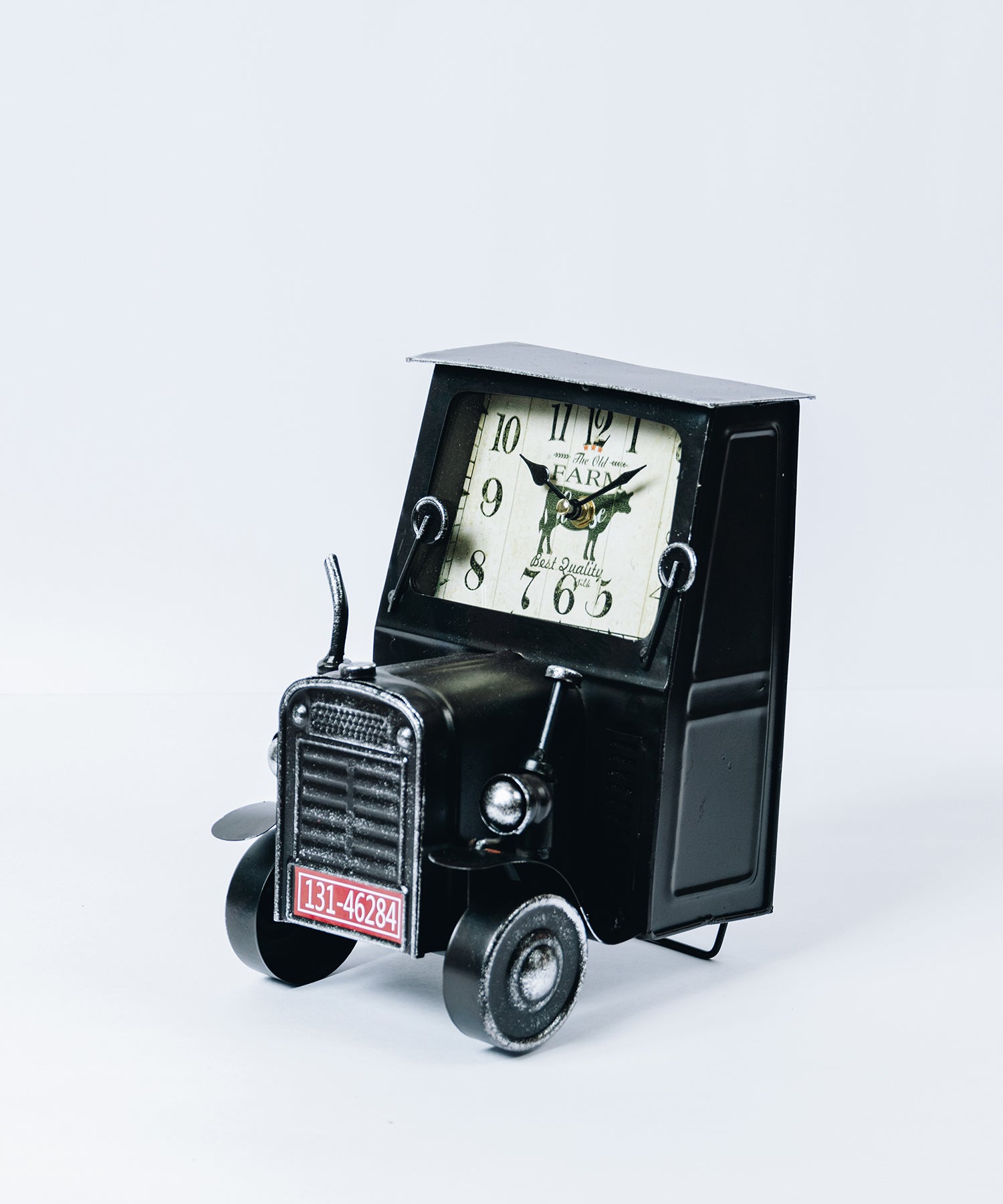 アンファンス EN FANCE ヴィンテージモチーフクロック tractor トラクター ブラック