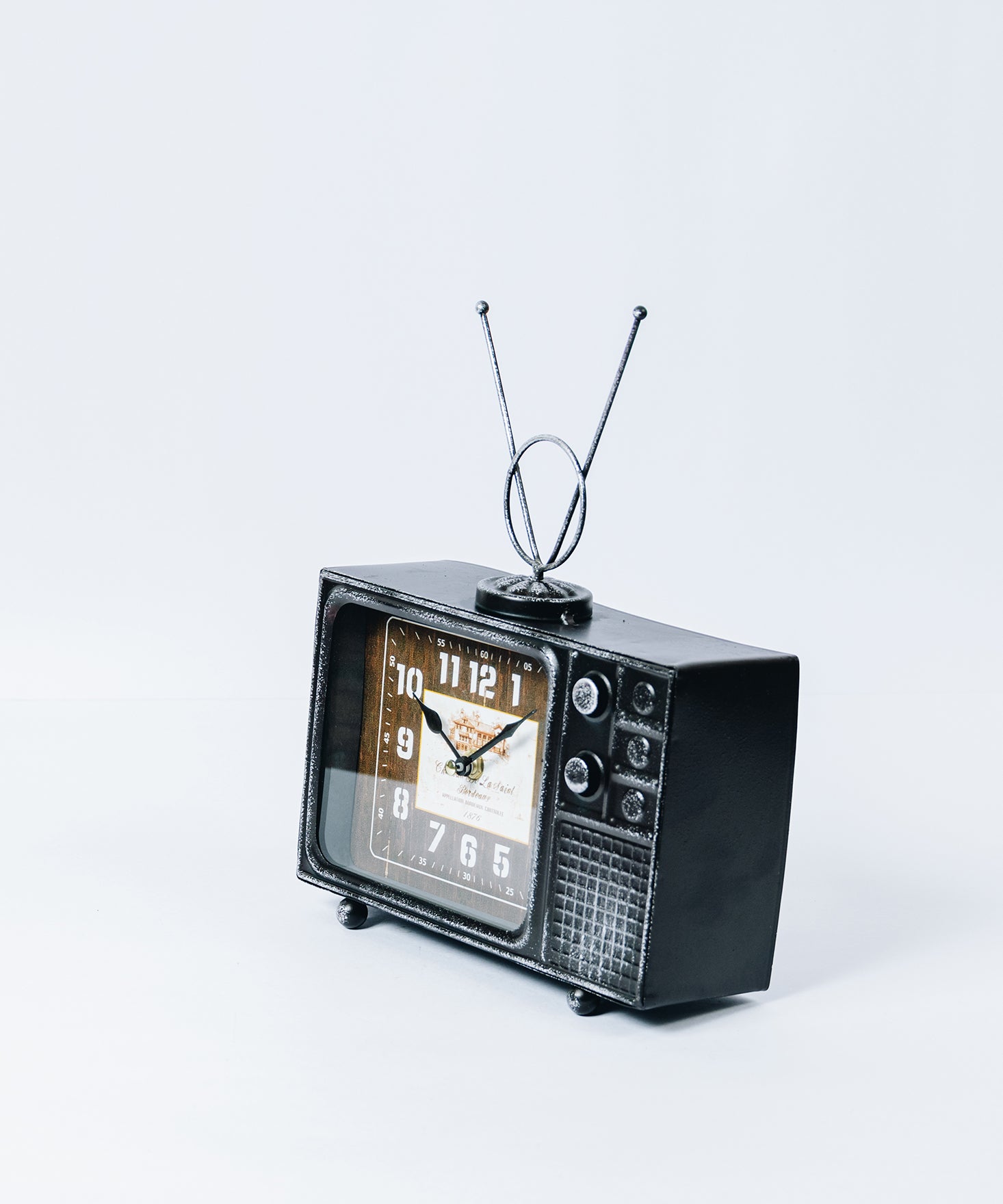 アンファンス EN FANCE ヴィンテージモチーフクロック television テレビジョン ブラック
