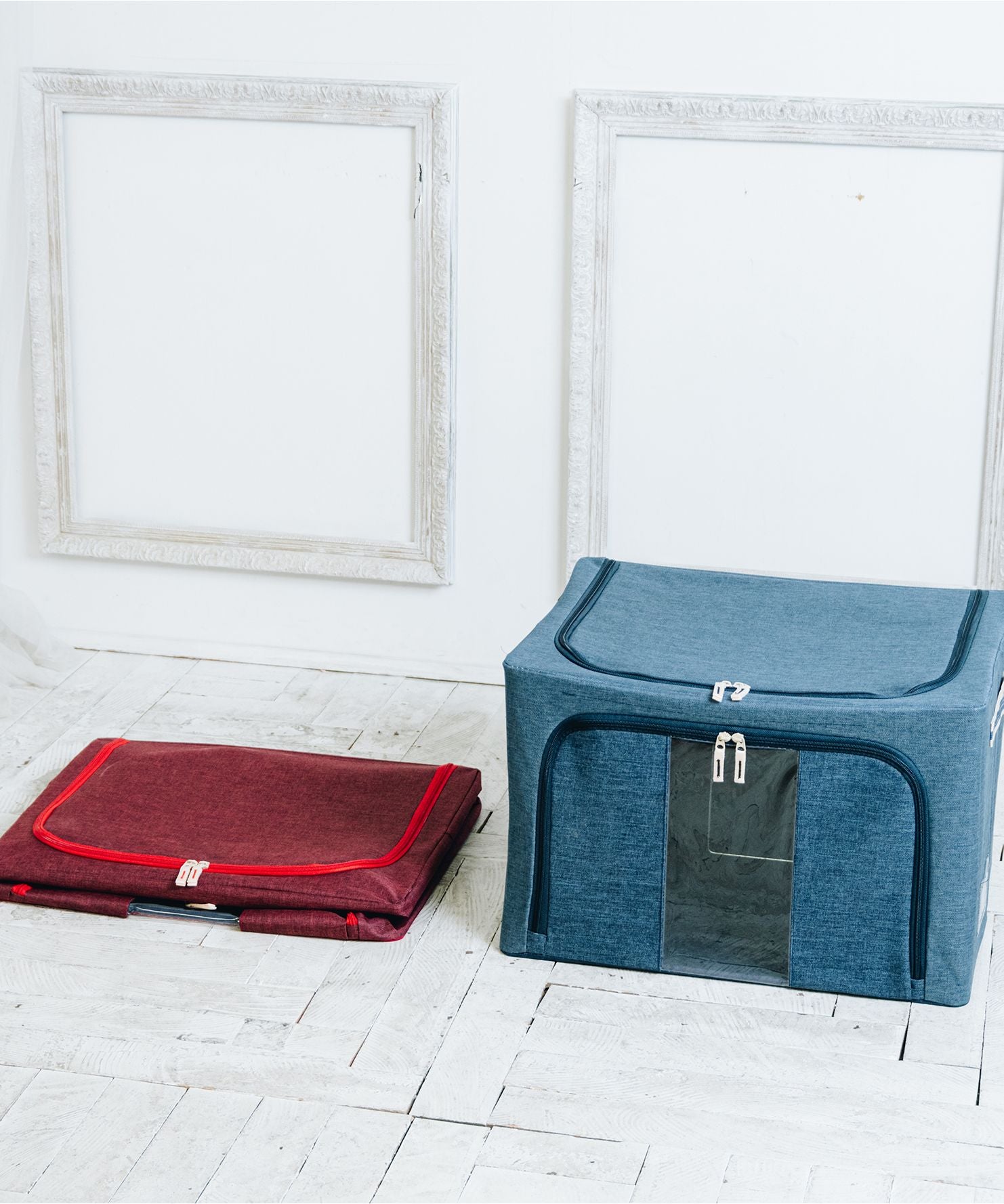 アンファンス EN FANCE スタッキング窓付き収納ボックス （66L） グレー （メーカー指定色） メーカー指定色