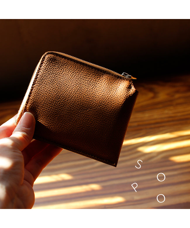 ソポ sopo 新商品/サライ/ソポ/ワープロラックス/ORIGAMI L PURSE-WL/ワインハンマー社【so70】 （ブラック） ブラック