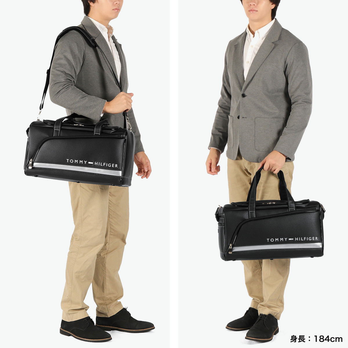 トミー ヒルフィガー ゴルフ TOMMY HILFIGER GOLF ボストンバッグ メンズ レディース 大容量 ブランド スポーツ おしゃれ ボストン バッグ ゴルフボストン 大きめ 2WAY ショルダー 肩掛け FACE THMG3FB3 （ネイビー） ネイビー