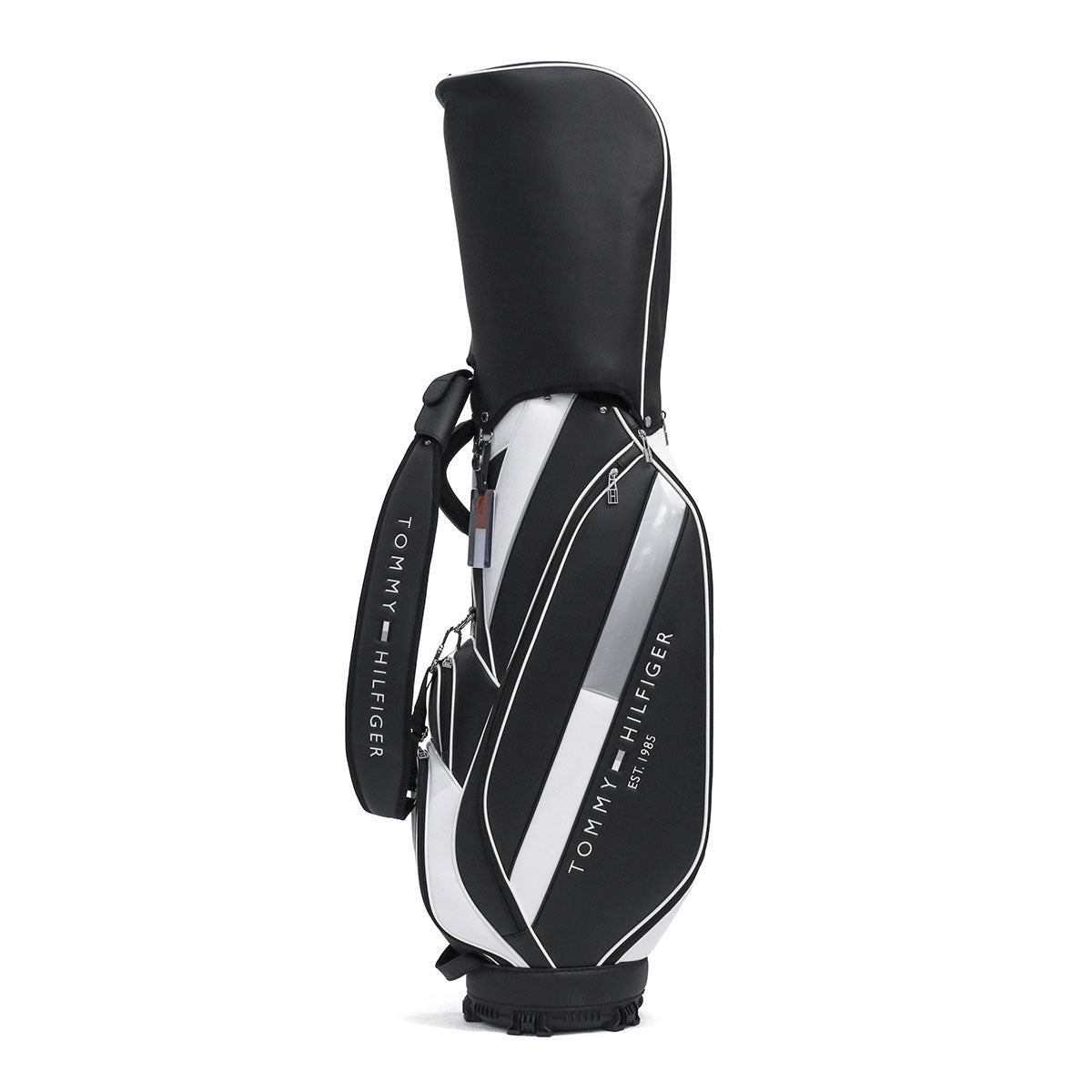 トミー ヒルフィガー ゴルフ TOMMY HILFIGER GOLF キャディバッグ メンズ レディース おしゃれ 9.0型 9型 46インチ 5分割 軽量 カート型 合皮 キャディ バッグ カートキャディバッグ ベーシック THMG4SC5 （ブラック） ブラック