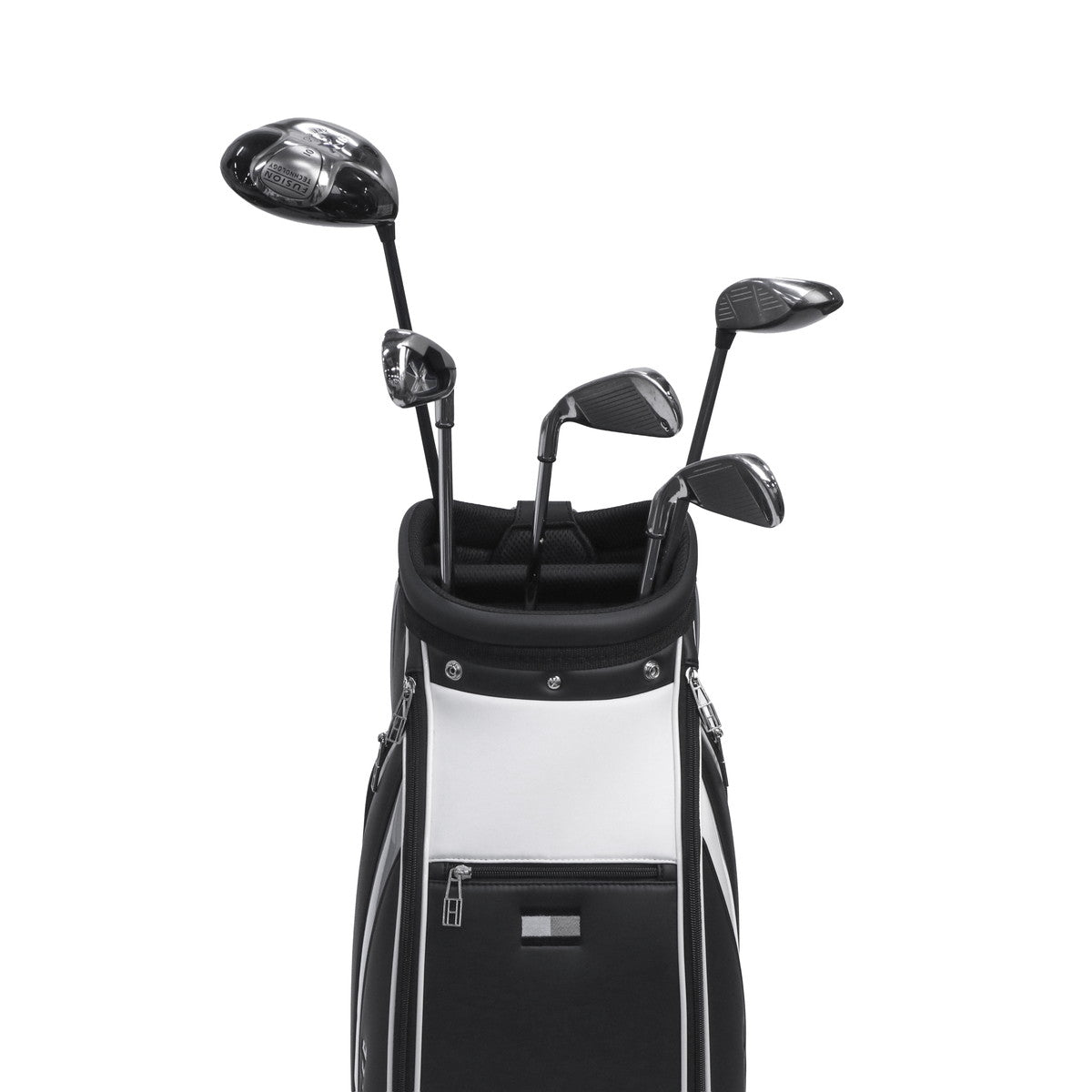 トミー ヒルフィガー ゴルフ TOMMY HILFIGER GOLF キャディバッグ メンズ レディース おしゃれ 9.0型 9型 46インチ 5分割 軽量 カート型 合皮 キャディ バッグ カートキャディバッグ ベーシック THMG4SC5 （ブラック） ブラック