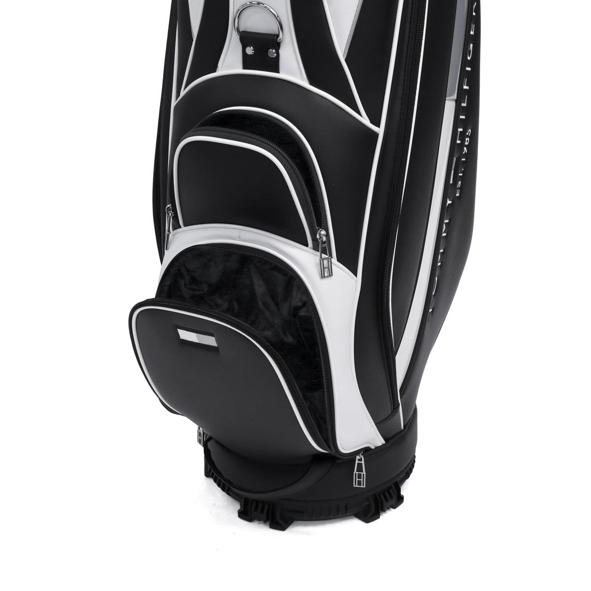 トミー ヒルフィガー ゴルフ TOMMY HILFIGER GOLF キャディバッグ メンズ レディース おしゃれ 9.0型 9型 46インチ 5分割 軽量 カート型 合皮 キャディ バッグ カートキャディバッグ ベーシック THMG4SC5 （ブラック） ブラック