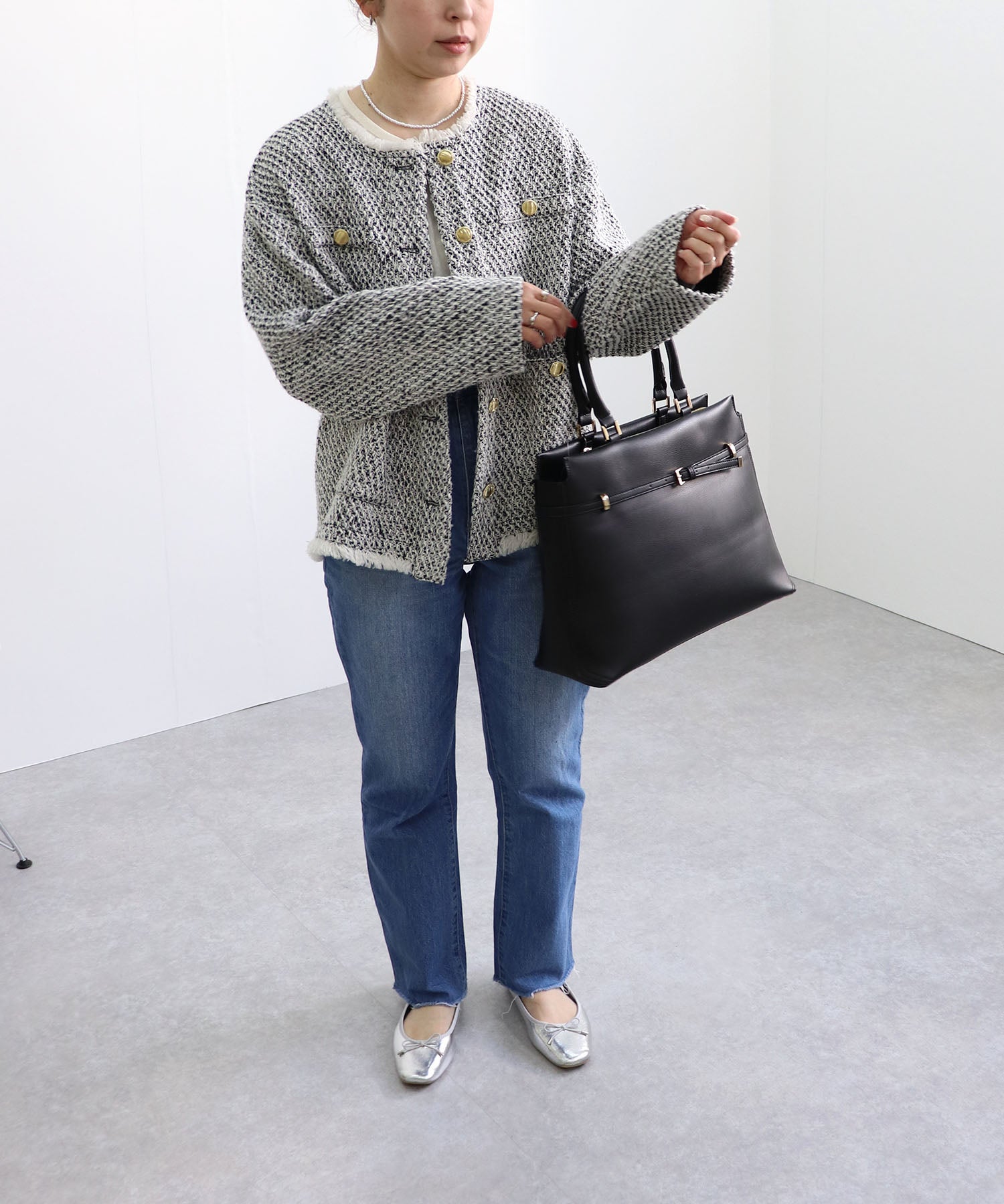 ミアン MIAN 【A4/通勤/シーズンレス】ベルトデザイン横型A4トートバッグ