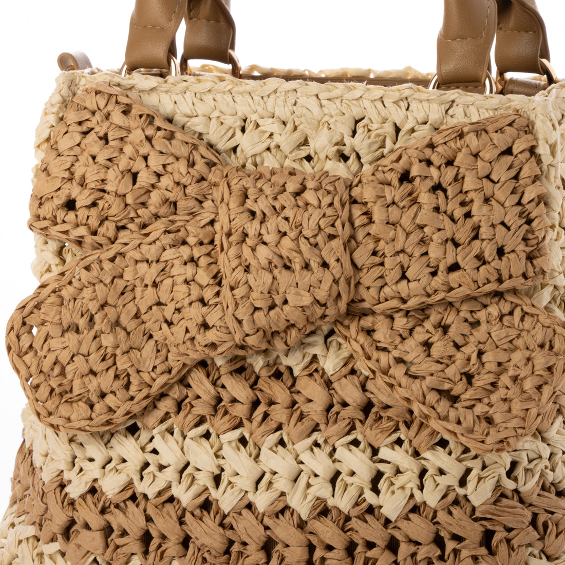 MIAN Front Ribbon 2WAY Basket Bag