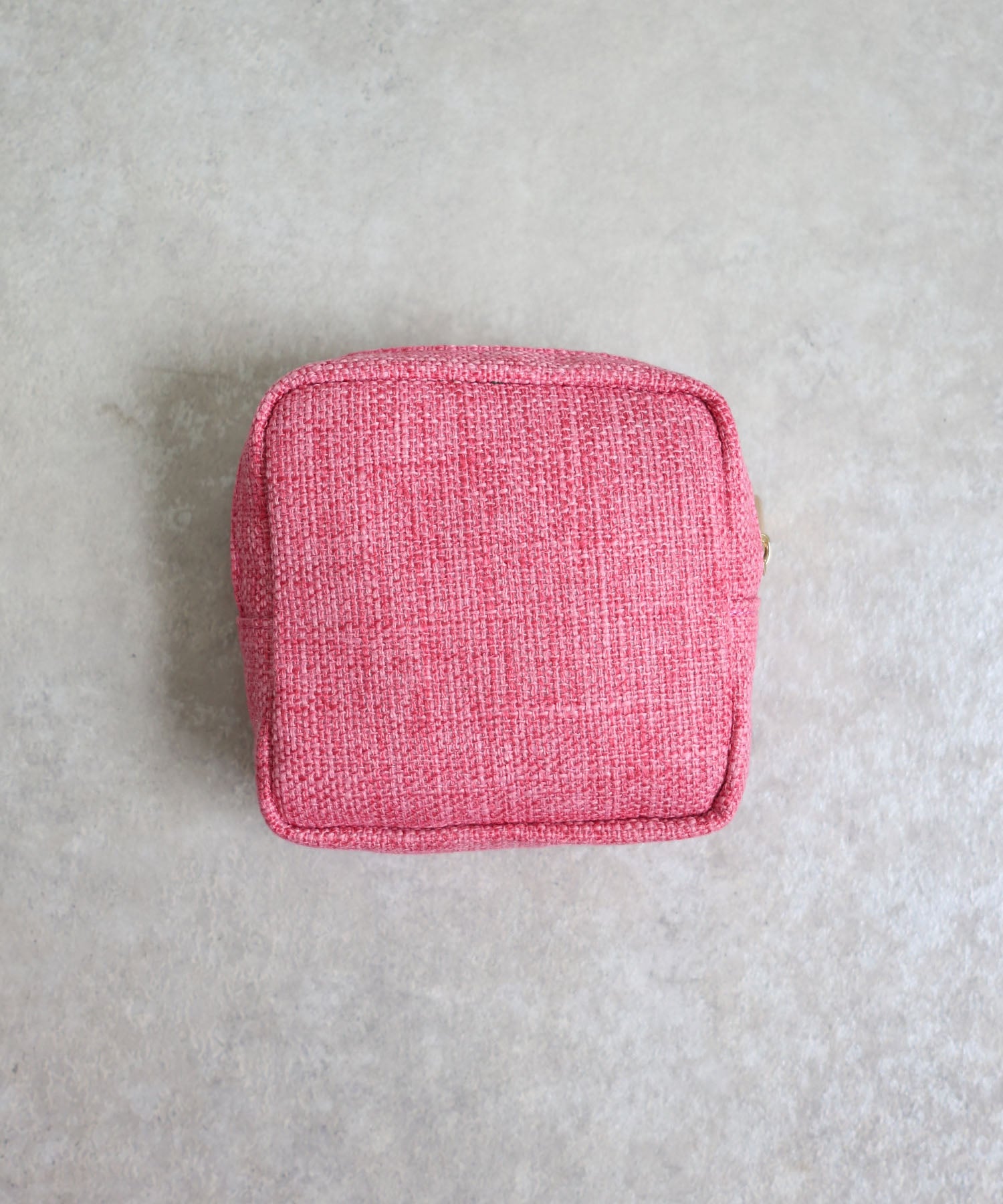 ミアン MIAN ポップコーン刺繍スクエアポーチ （ピンク） ピンク