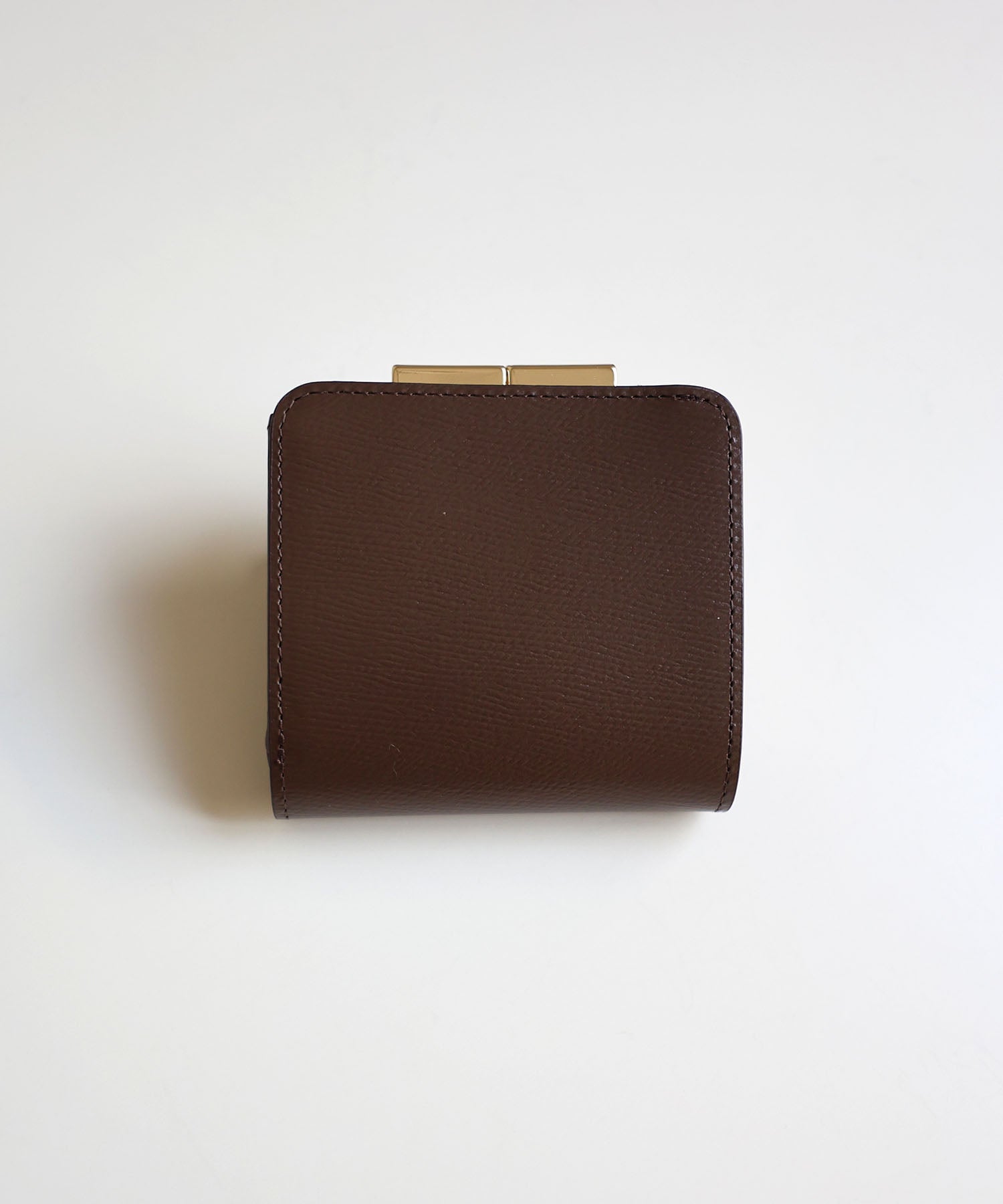 ミアン MIAN 【本革/コンパクト/がまぐち】KERRIA / 国産牛革 がま口二つ折り財布 （ダークブラウン） ダークブラウン