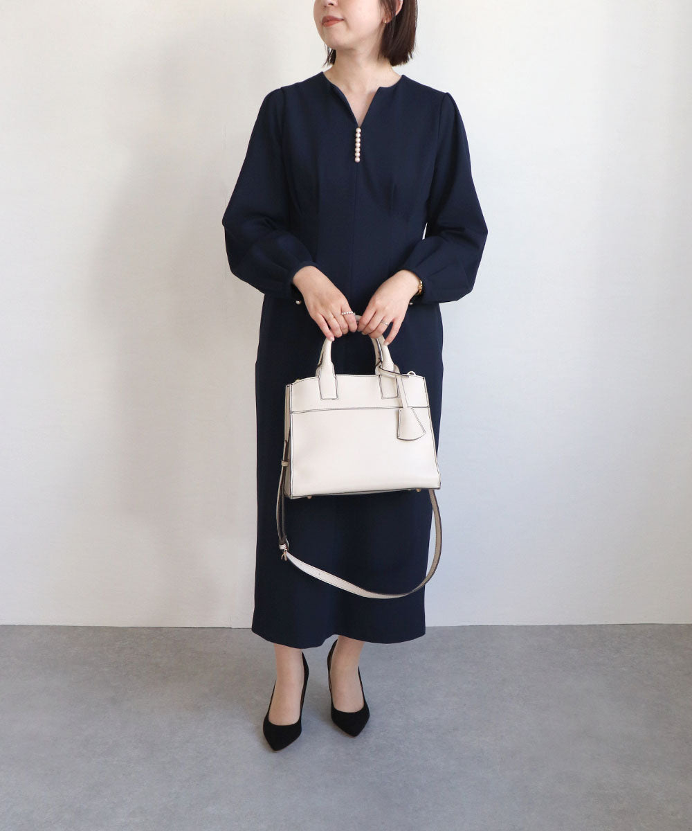 MIAN [Ceremony/Medium size/Seasonless] MALLOW / 2way handbag