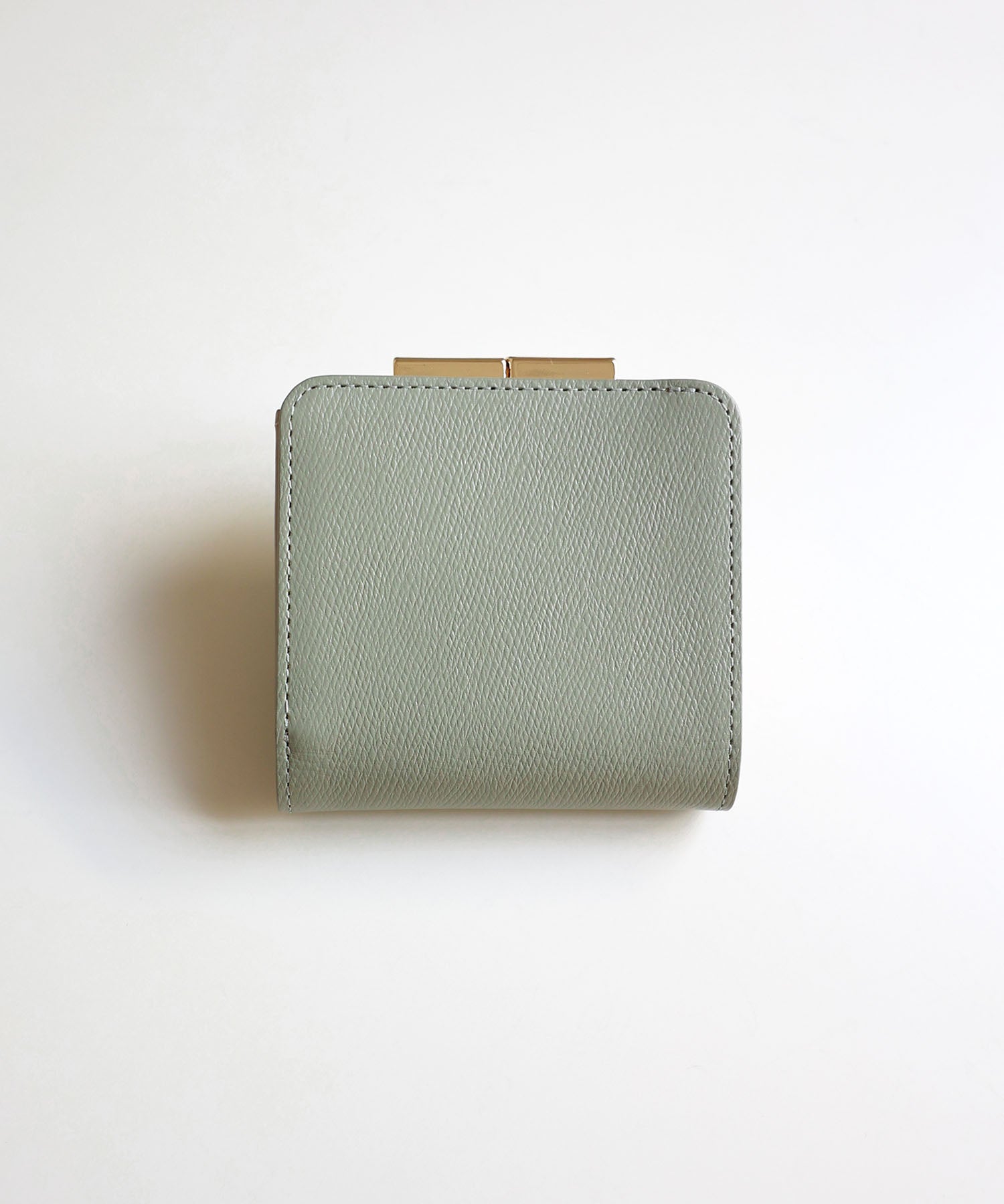 ミアン MIAN  【本革/コンパクト/がまぐち】KERRIA / 国産牛革  がま口二つ折り財布（ミント） ミント