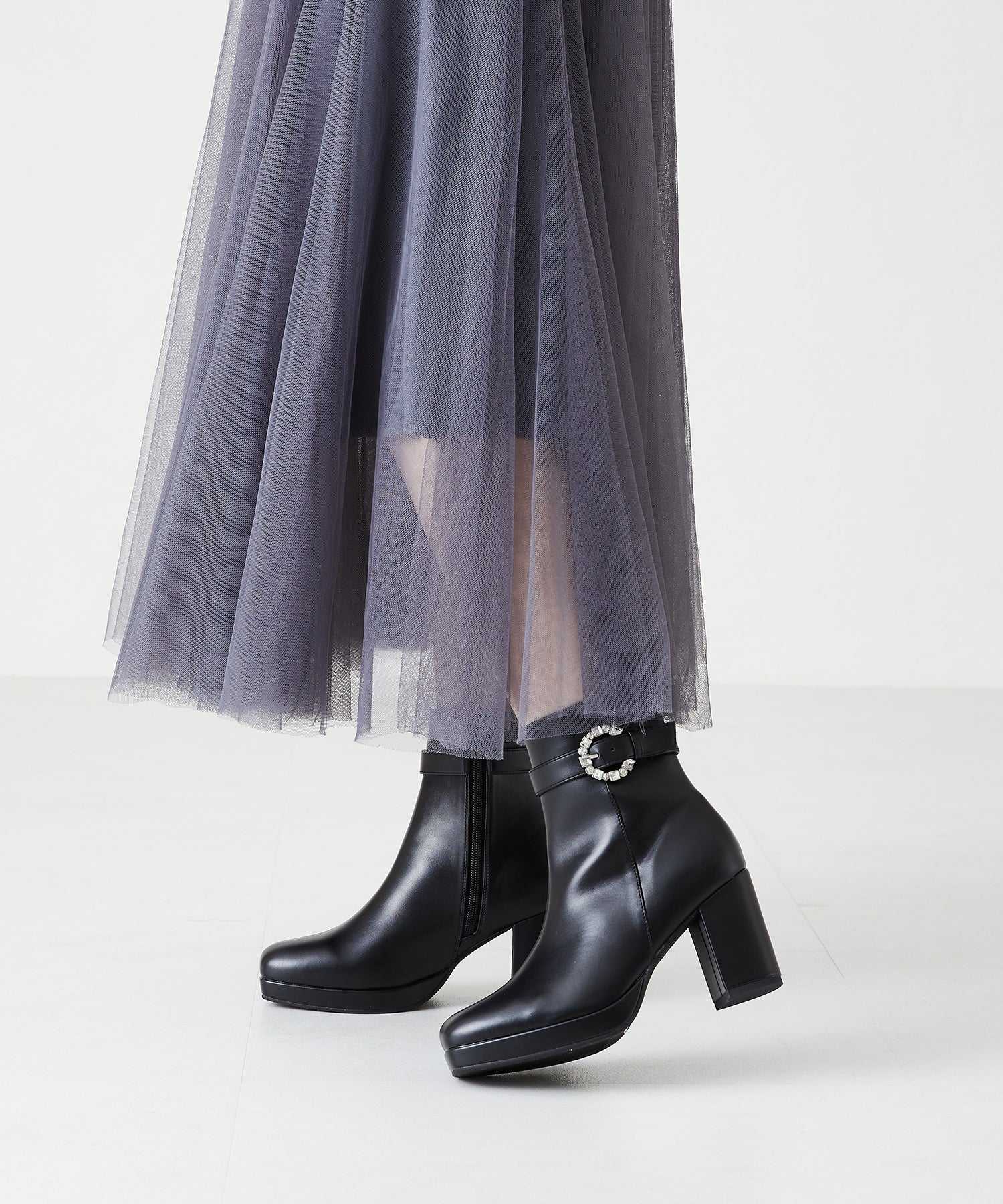 ミッシュマッシュ MISCH MASCH 珠寶帶平台靴/MO33405