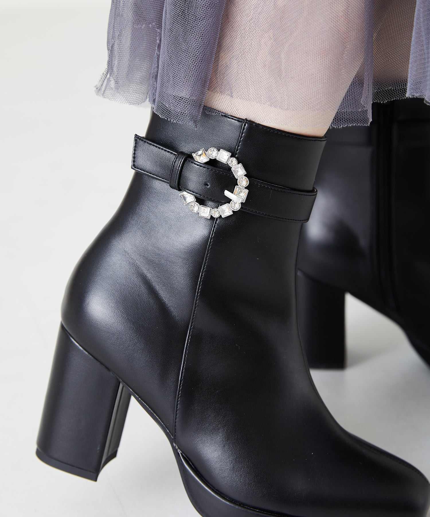 ミッシュマッシュ MISCH MASCH 珠寶帶平台靴/MO33405