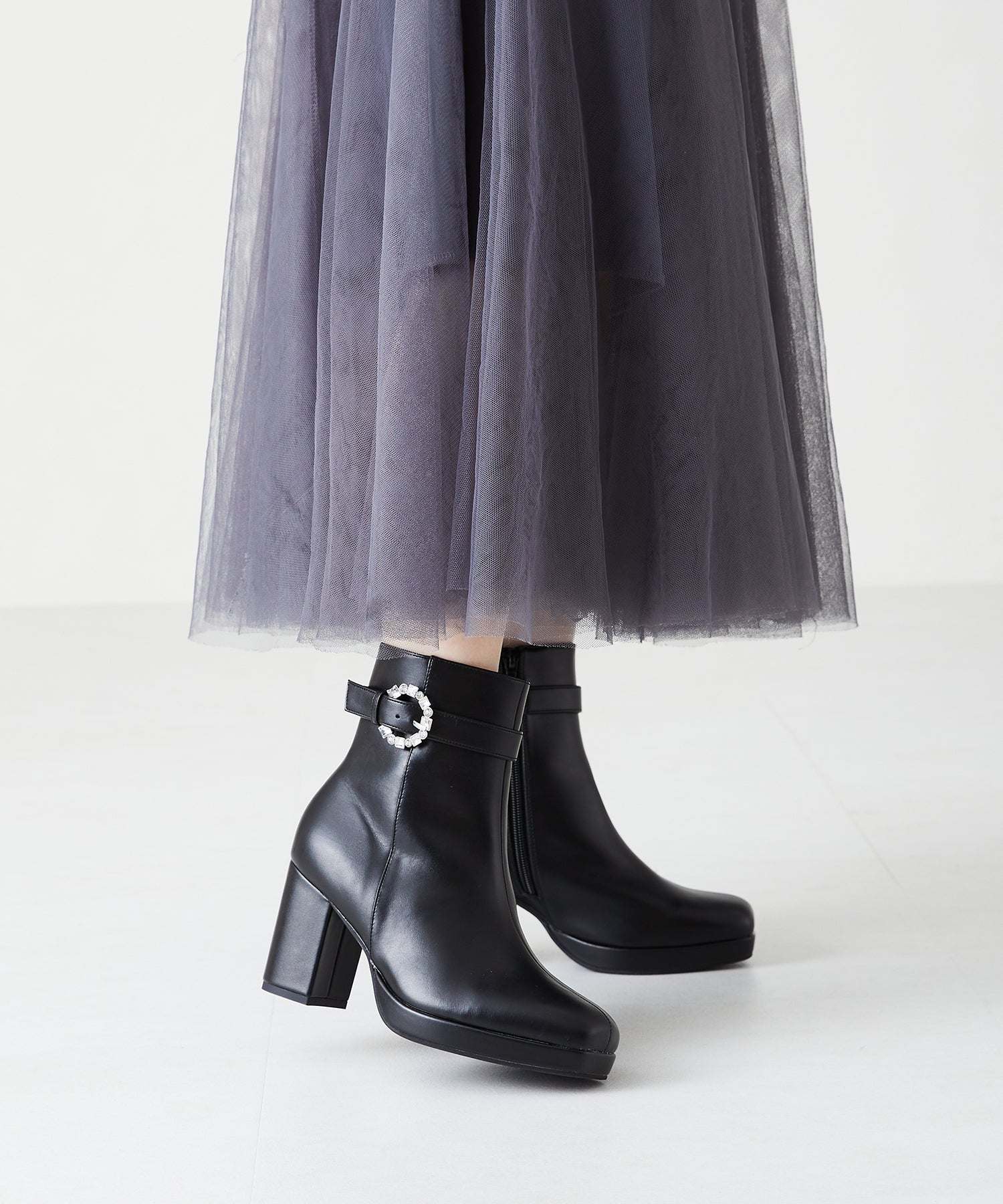 ミッシュマッシュ MISCH MASCH 珠寶帶平台靴/MO33405