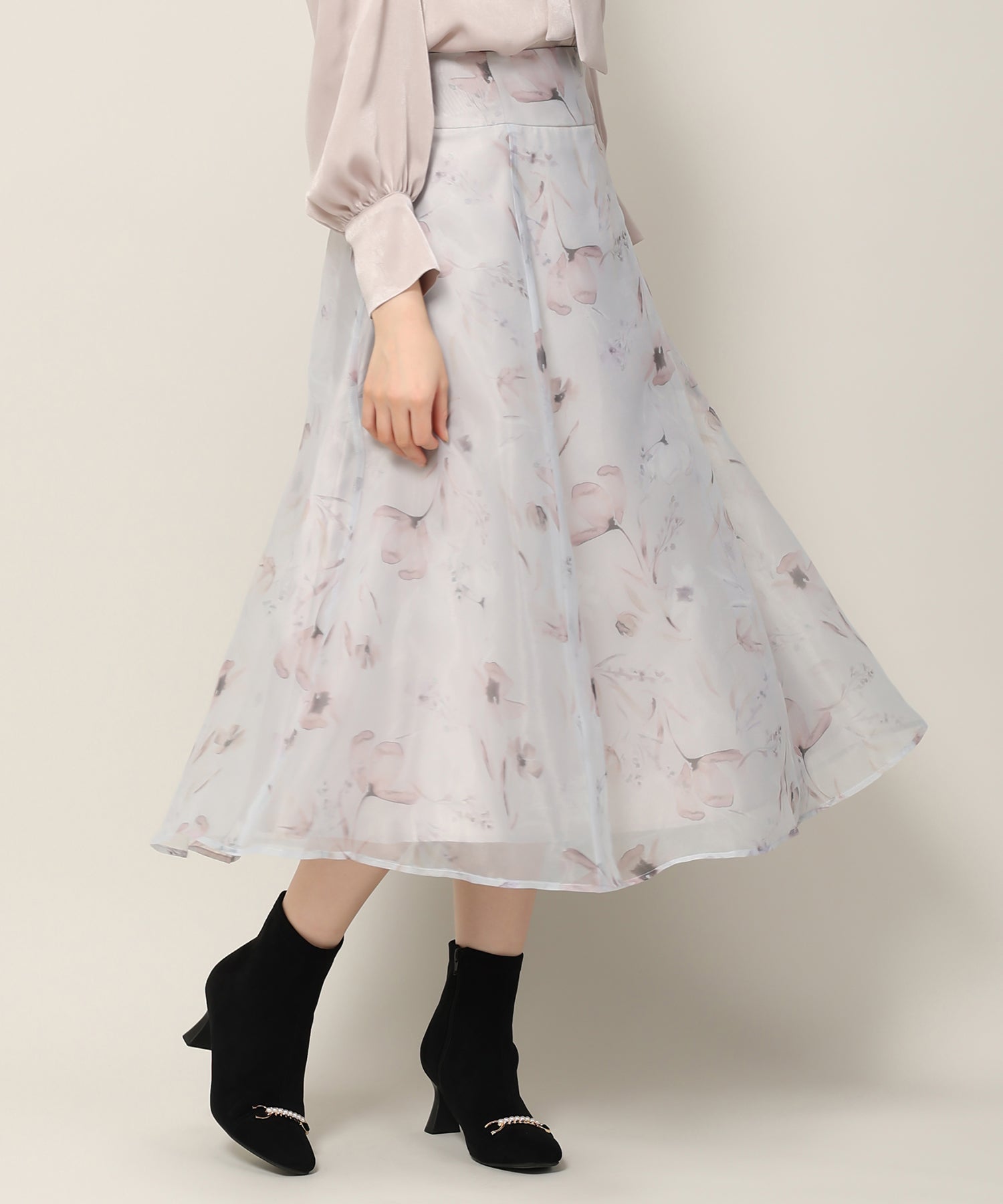 ミッシュマッシュ MISCH MASCH シフォンジーレースアップスカート/MM337228