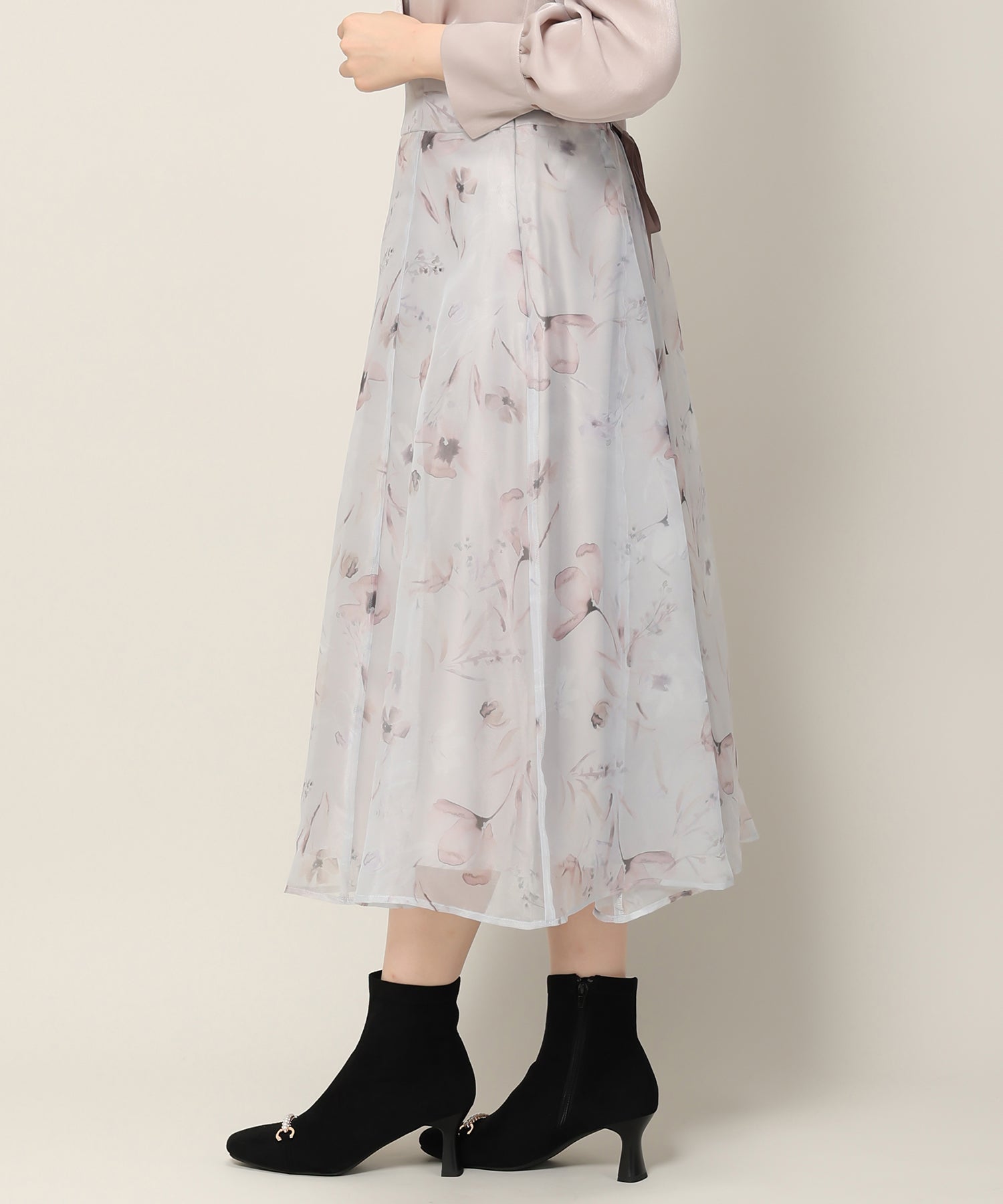 ミッシュマッシュ MISCH MASCH シフォンジーレースアップスカート/MM337228