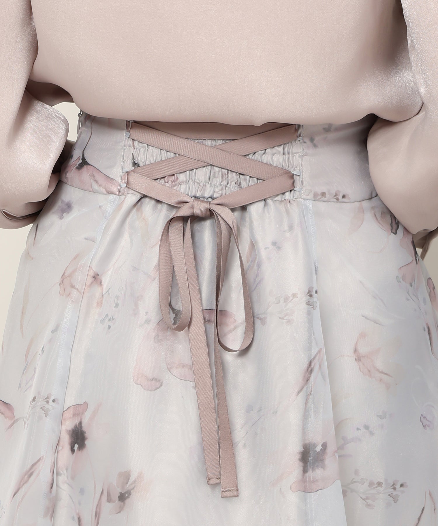 ミッシュマッシュ MISCH MASCH シフォンジーレースアップスカート/MM337228