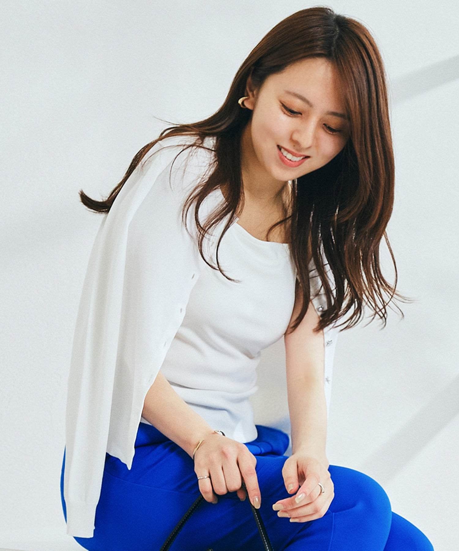 ミッシュマッシュ MISCH MASCH カーディガンランキング1位！【接触冷感】【UV機能】【2024春夏新作】ベーシックビジュー釦カーディガン/MM428406 （GREEN） GREEN