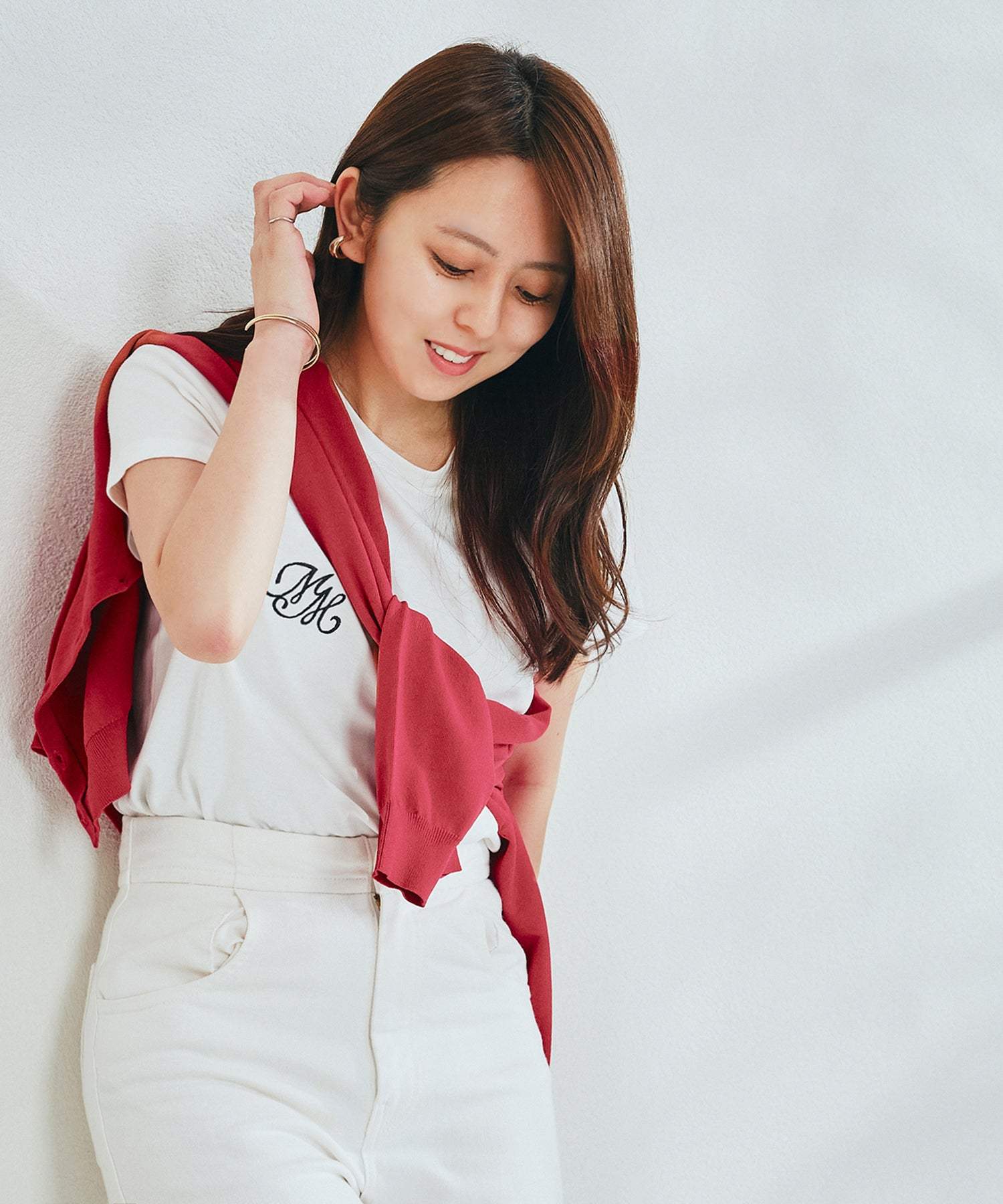 ミッシュマッシュ MISCH MASCH カーディガンランキング1位！【接触冷感】【UV機能】【2024春夏新作】ベーシックビジュー釦カーディガン/MM428406 （GREEN） GREEN