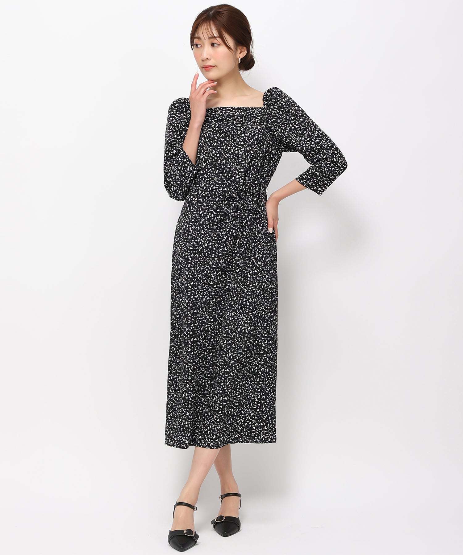 ミッシュマッシュ MISCH MASCH 【2024春夏新作】小花ドレープワンピース/MM417414