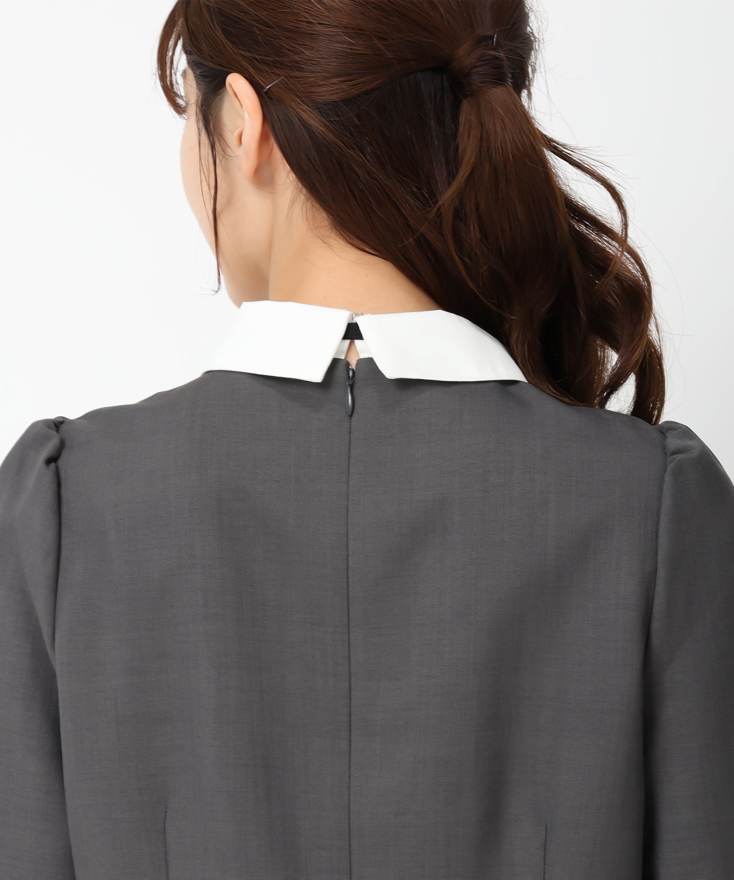 ミッシュマッシュ MISCH MASCH 【2024秋冬新作】フリルブラウスミニワンピース/MM447404 （BLACK） BLACK