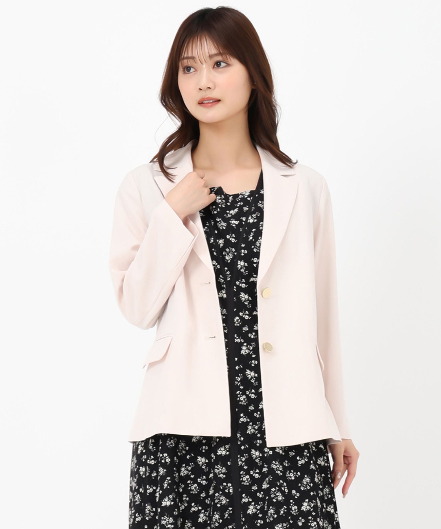 ミッシュマッシュ MISCH MASCH 2025春夏新作 シングルテーラードジャケット （BEIGE） BEIGE
