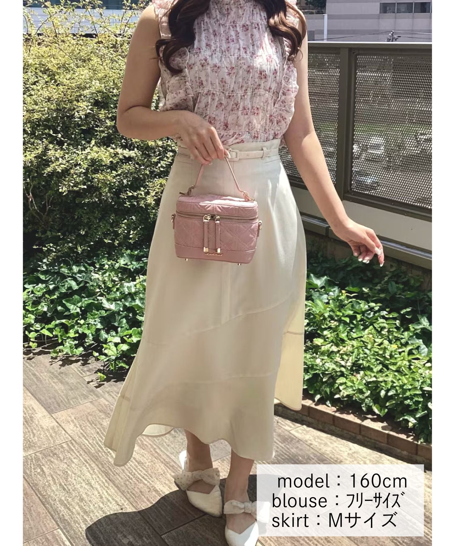 ミッシュマッシュ MISCH MASCH 2025春夏新作 アシンメトリー切替Aラインスカート （IVORY） IVORY