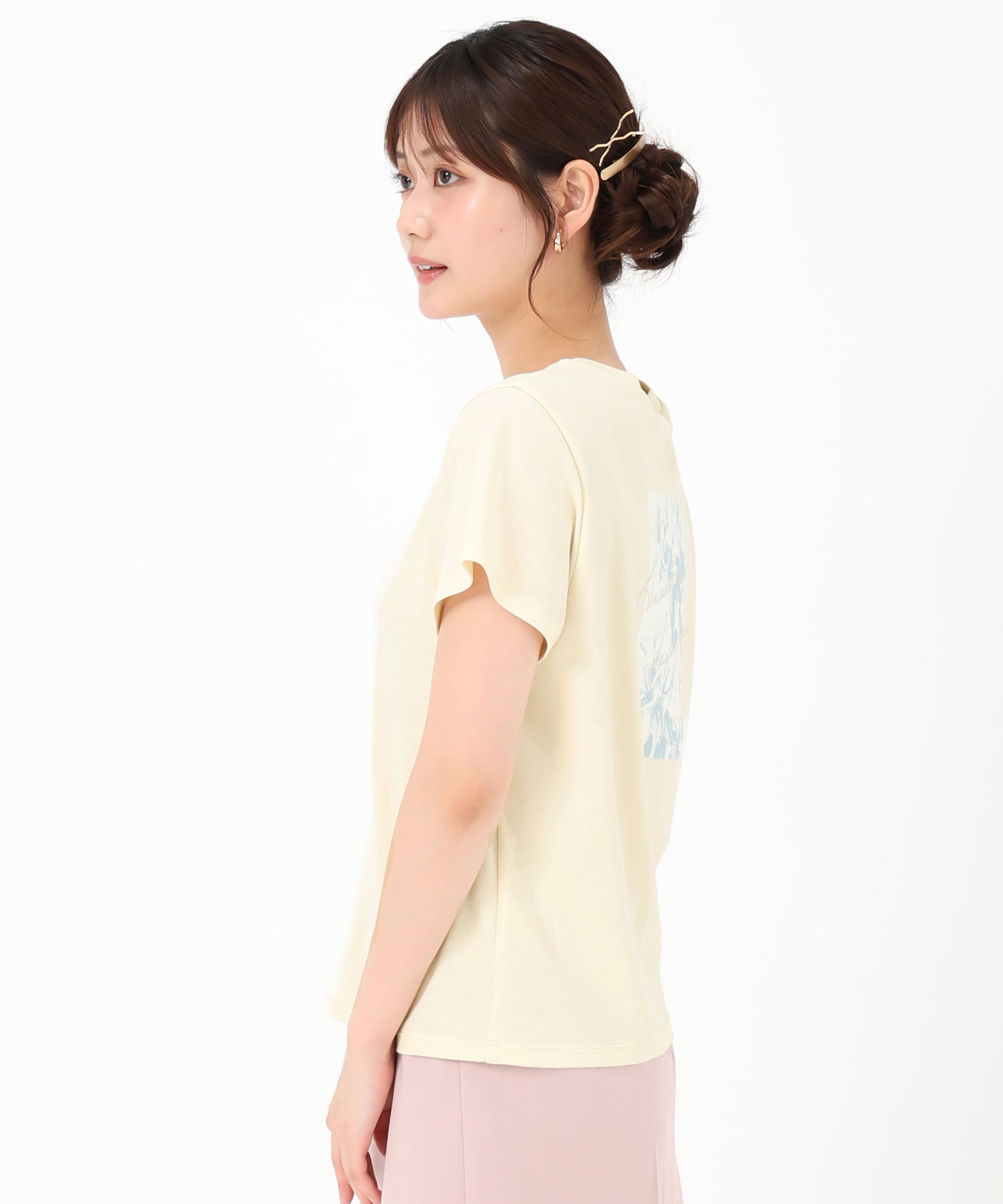 ミッシュマッシュ MISCH MASCH 2025春夏新作 バックフォトTシャツ （WHITE） WHITE