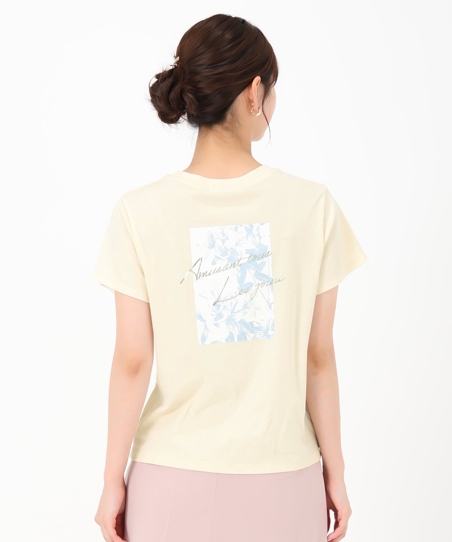 ミッシュマッシュ MISCH MASCH 2025春夏新作 バックフォトTシャツ （WHITE） WHITE