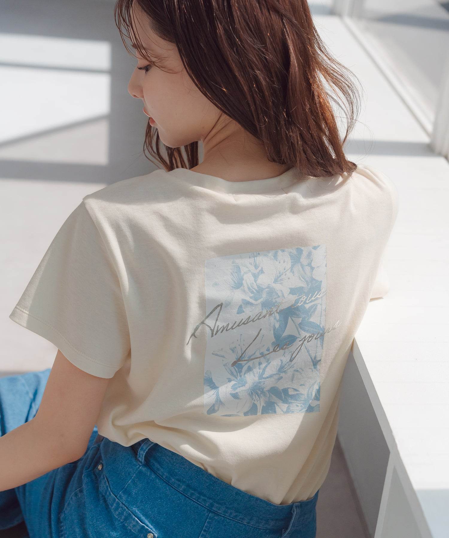 ミッシュマッシュ MISCH MASCH 2025春夏新作 バックフォトTシャツ （YELLOW） YELLOW