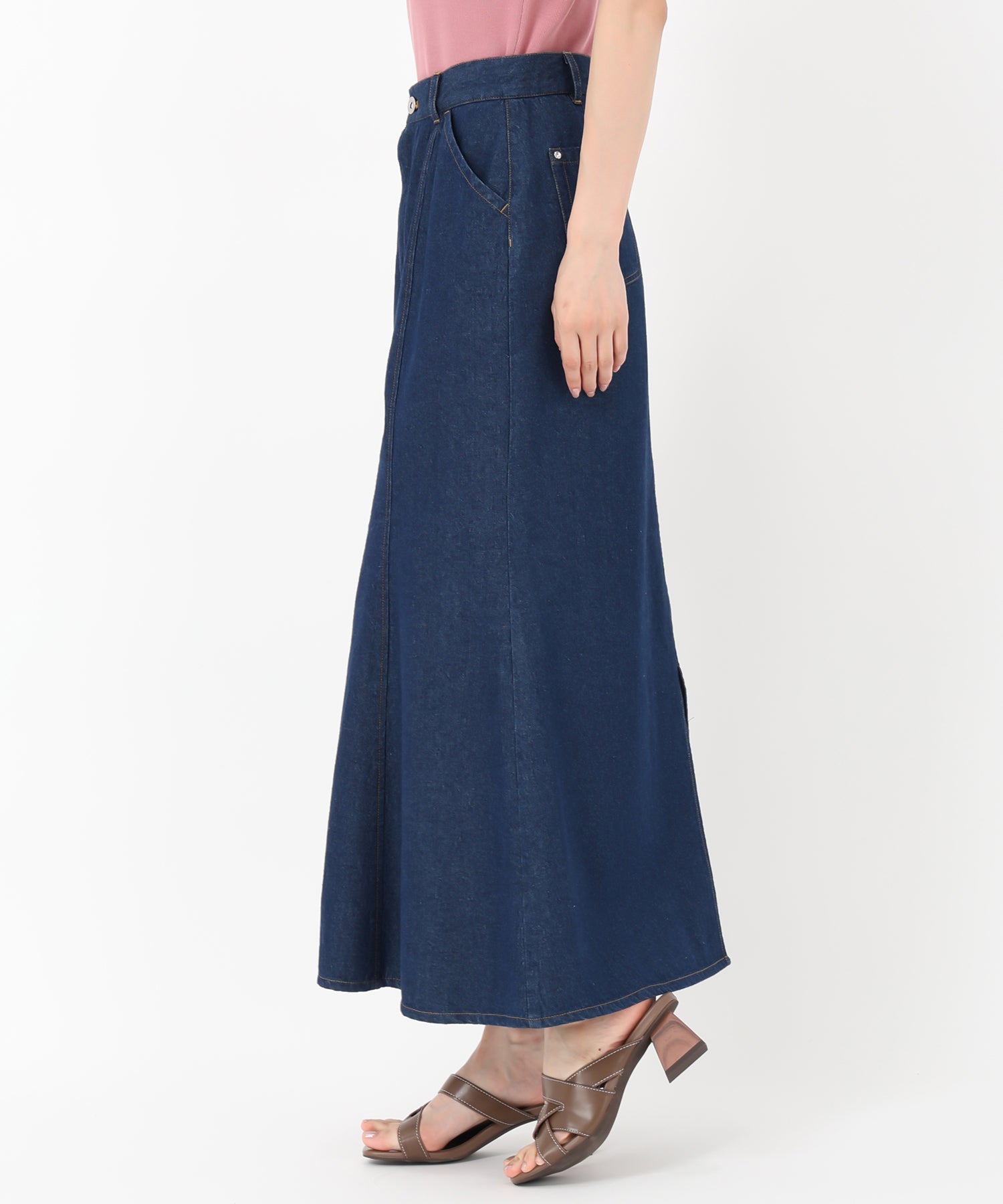 ミッシュマッシュ MISCH MASCH 2025春夏新作 デニムロングマーメイドスカート （NAVY） NAVY