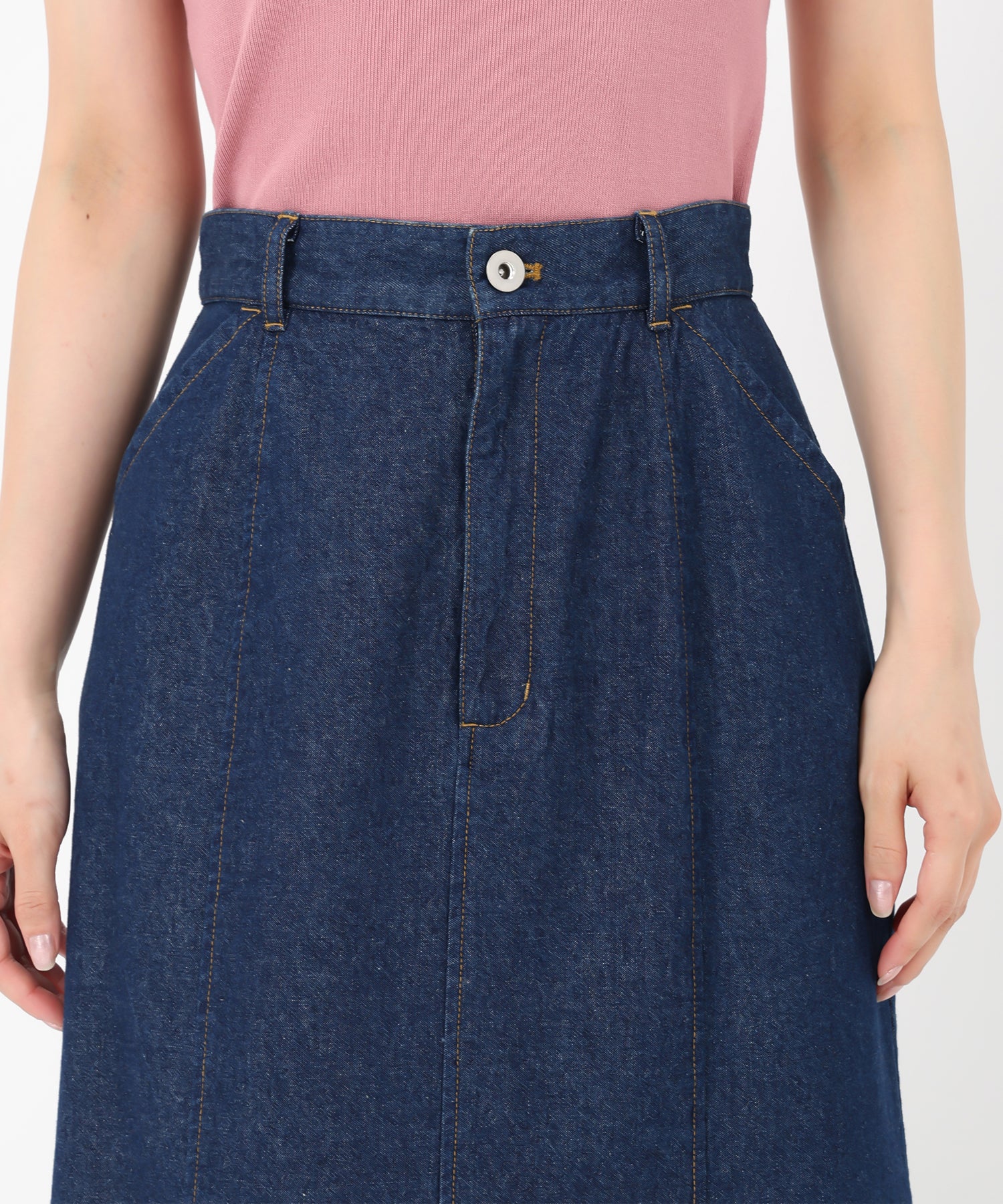 ミッシュマッシュ MISCH MASCH 2025春夏新作 デニムロングマーメイドスカート （NAVY） NAVY