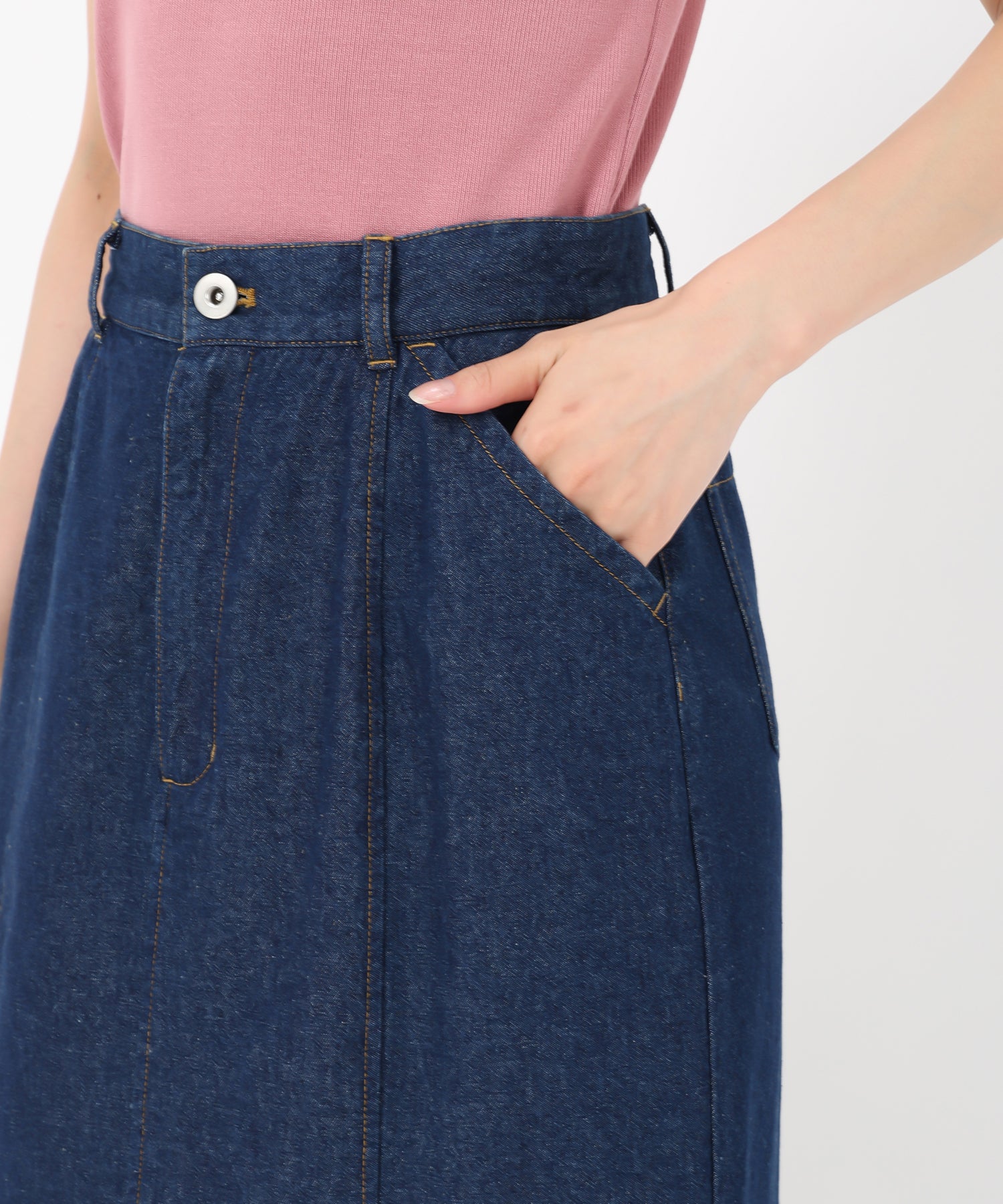 ミッシュマッシュ MISCH MASCH 2025春夏新作 デニムロングマーメイドスカート （NAVY） NAVY