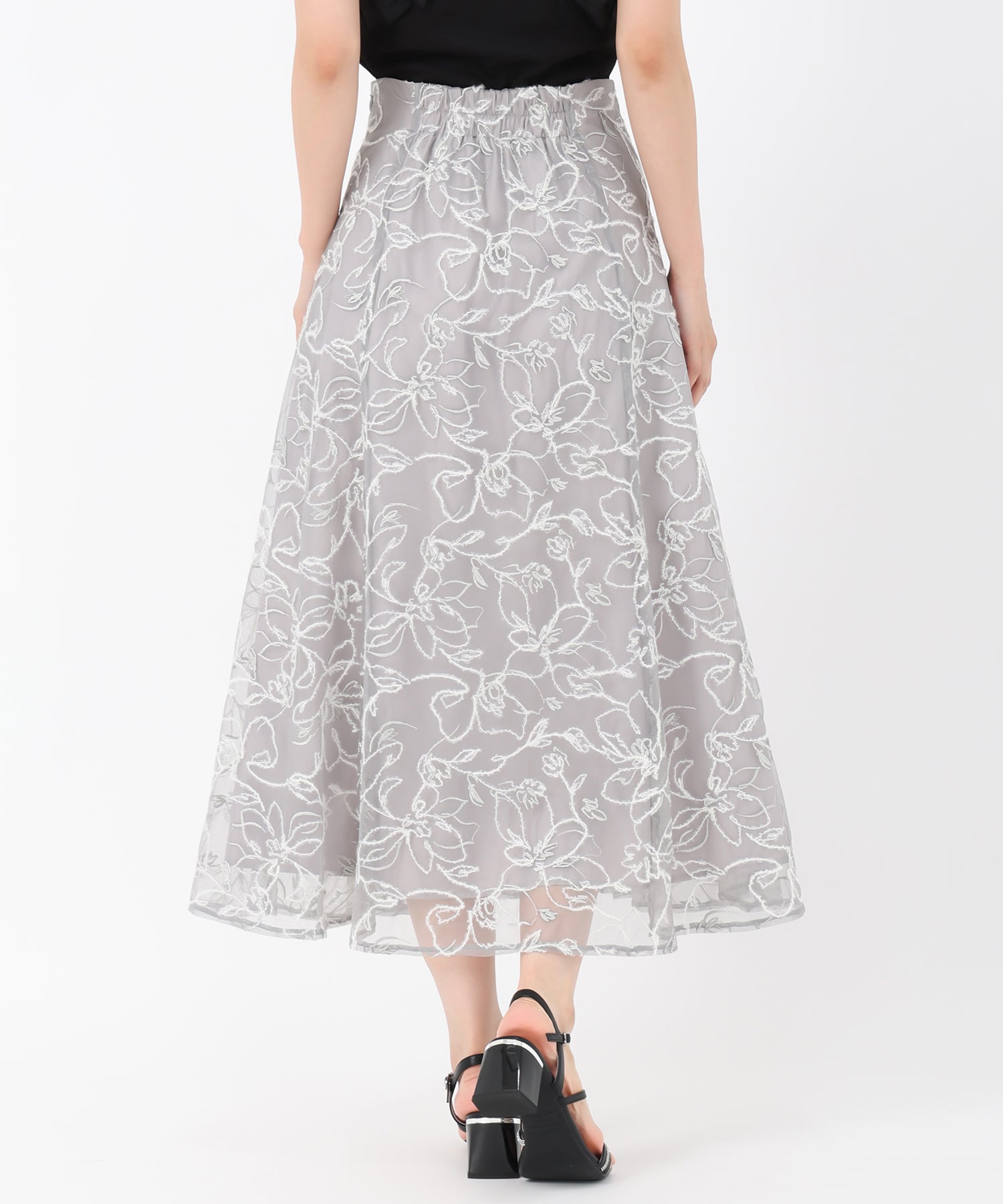 ミッシュマッシュ MISCH MASCH 2025秋冬新作 ループラメ刺繍スカート （PINK） PINK