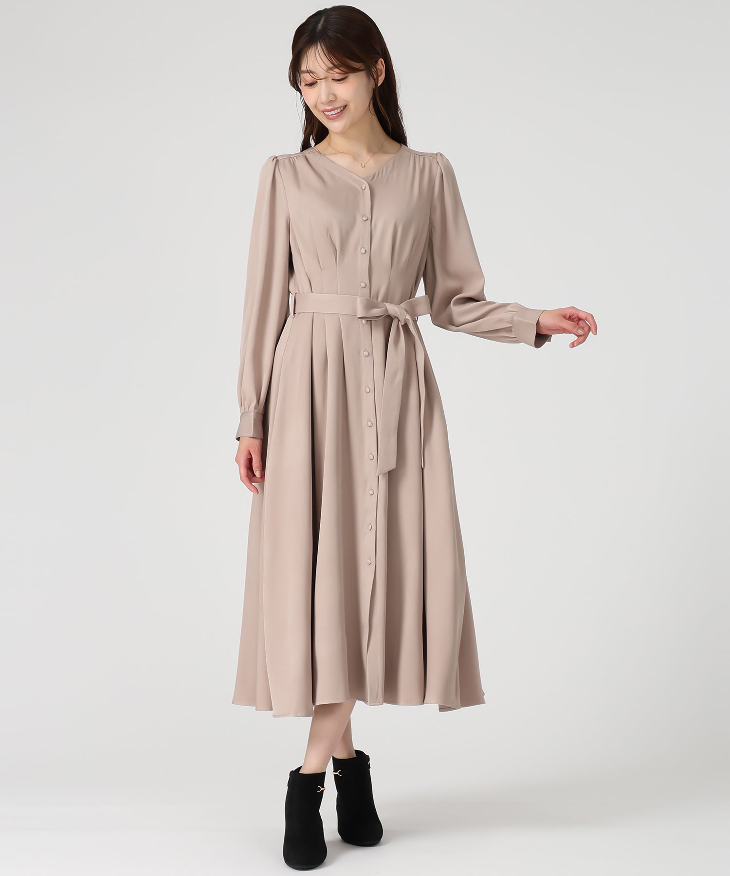 ミッシュマッシュ MISCH MASCH WEB限定 シャツワンピース MM557409 （BEIGE） BEIGE