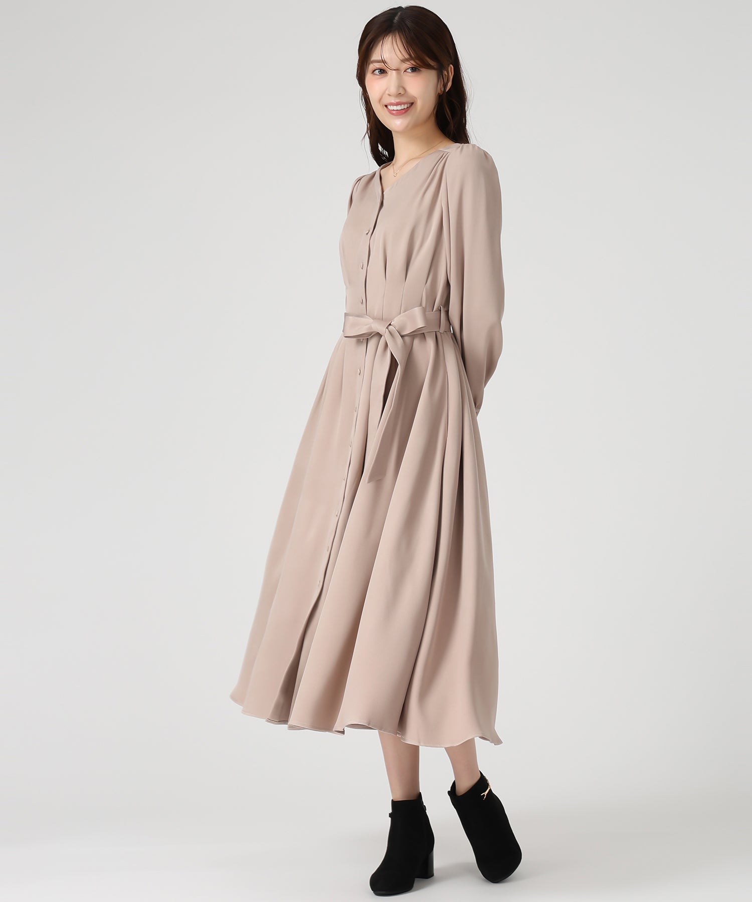 ミッシュマッシュ MISCH MASCH WEB限定 シャツワンピース MM557409 （BEIGE） BEIGE