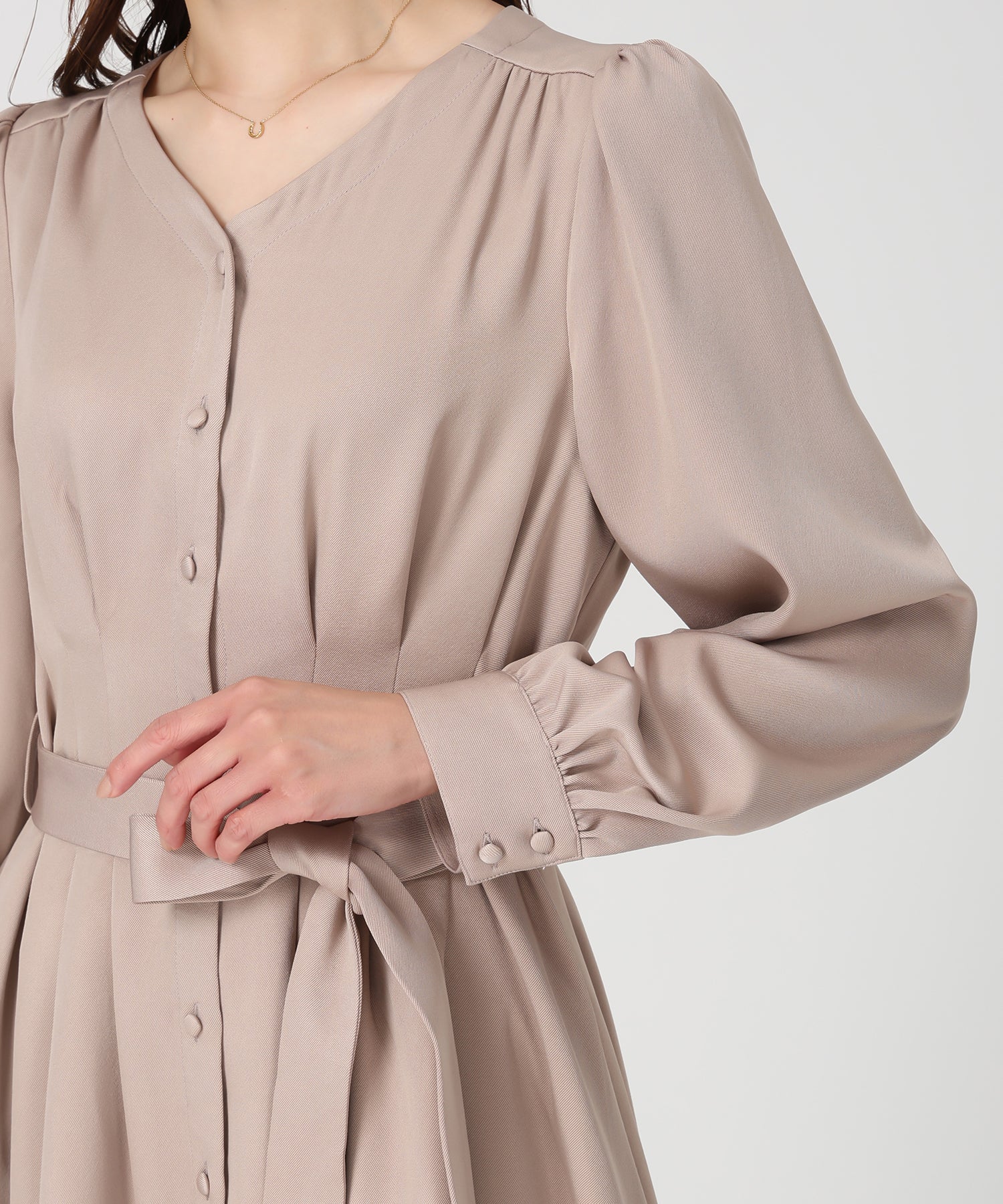 ミッシュマッシュ MISCH MASCH WEB限定 シャツワンピース MM557409 （BEIGE） BEIGE