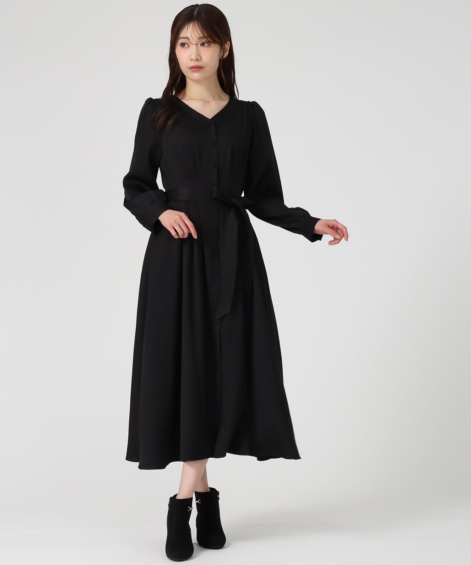 ミッシュマッシュ MISCH MASCH WEB限定 シャツワンピース MM557409 （BLACK） BLACK