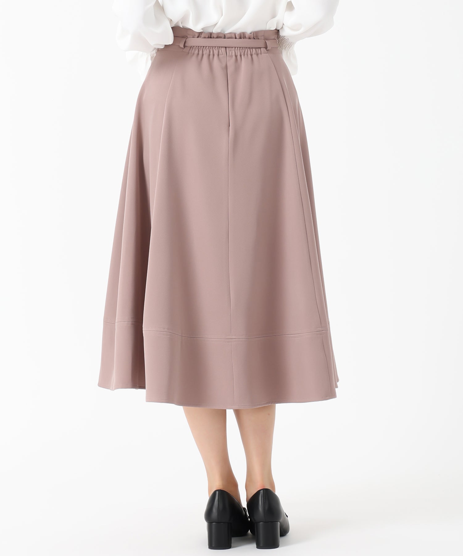 ミッシュマッシュ MISCH MASCH 2025秋冬新作 ベルト付きフレアスカート MM537210 （RED） RED