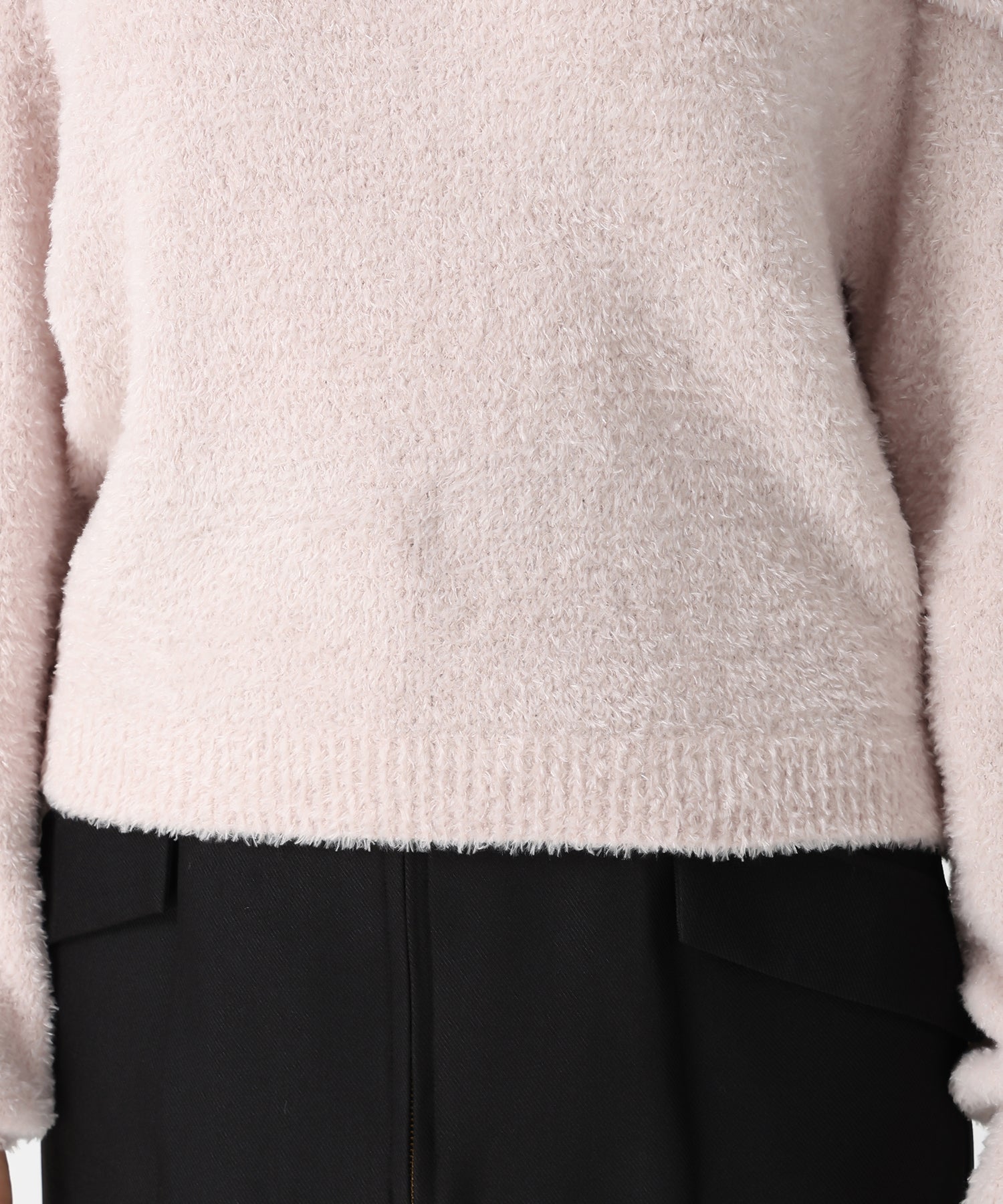 ミッシュマッシュ MISCH MASCH 2025秋冬新作 フワモコオフショルニット MM548317 （PINK） PINK