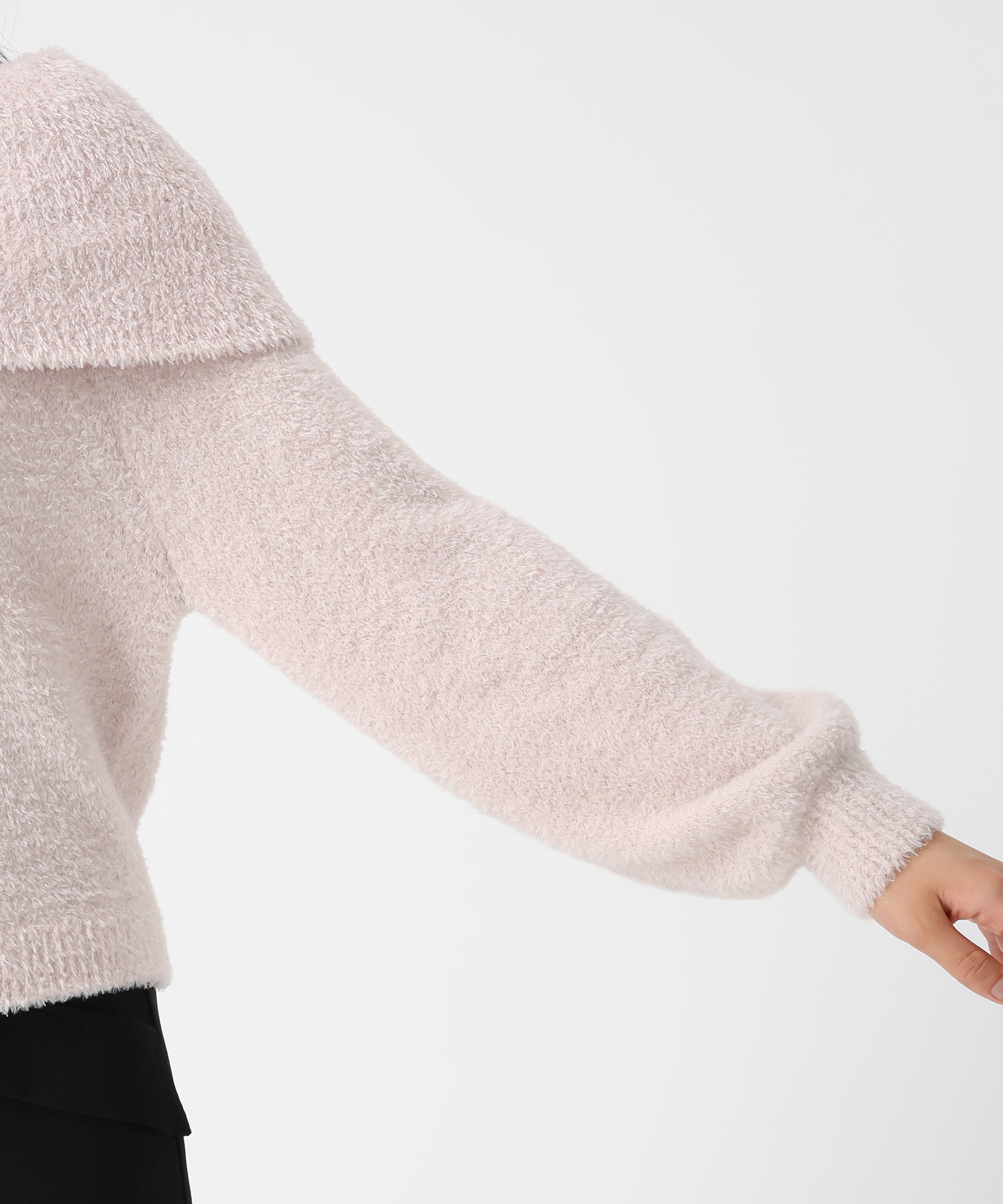 ミッシュマッシュ MISCH MASCH 2025秋冬新作 フワモコオフショルニット MM548317 （PINK） PINK