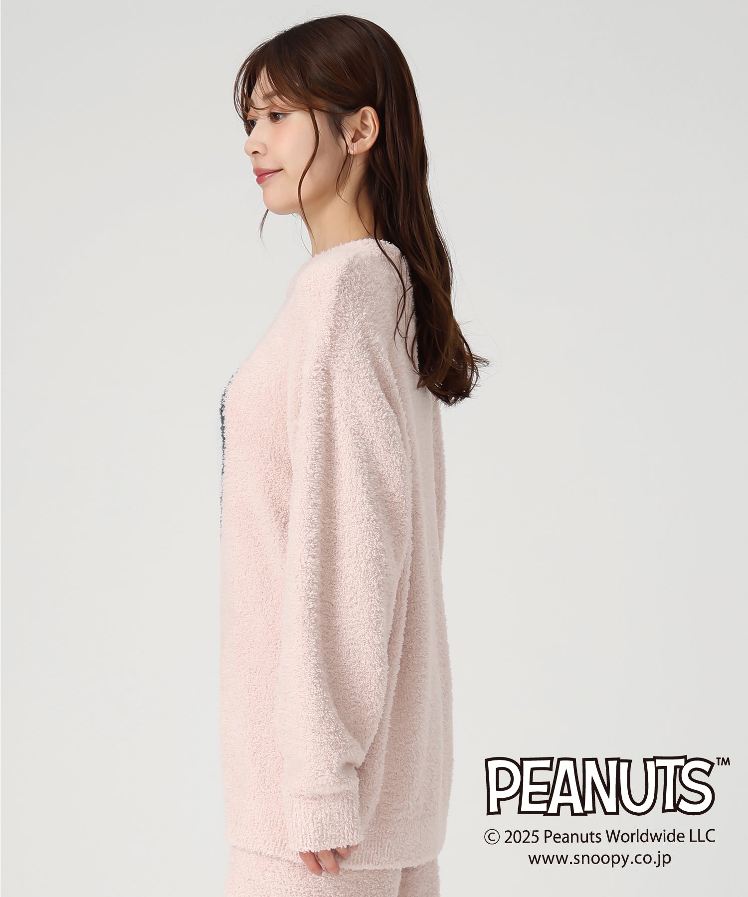 ミッシュマッシュ MISCH MASCH 2025秋冬新作 PEANUTSデザインルームウェアトップス MM548902 （PINK） PINK