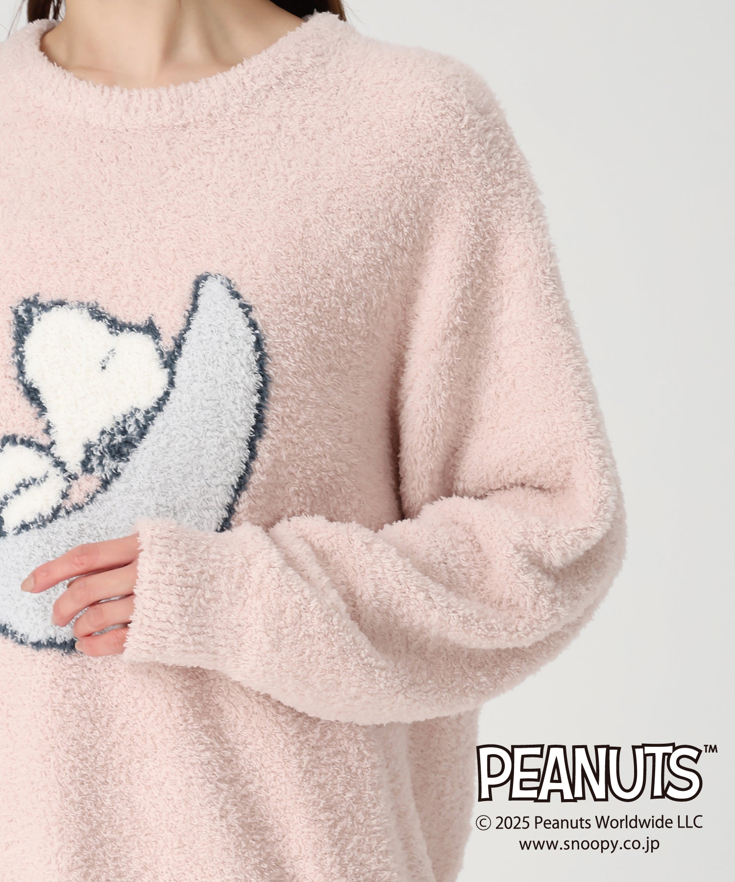 ミッシュマッシュ MISCH MASCH 2025秋冬新作 PEANUTSデザインルームウェアトップス MM548902 （PINK） PINK