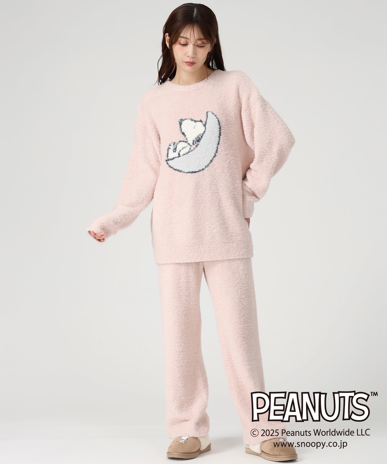 ミッシュマッシュ MISCH MASCH 2025秋冬新作 PEANUTSデザインルームウェアトップス MM548902 （PINK） PINK