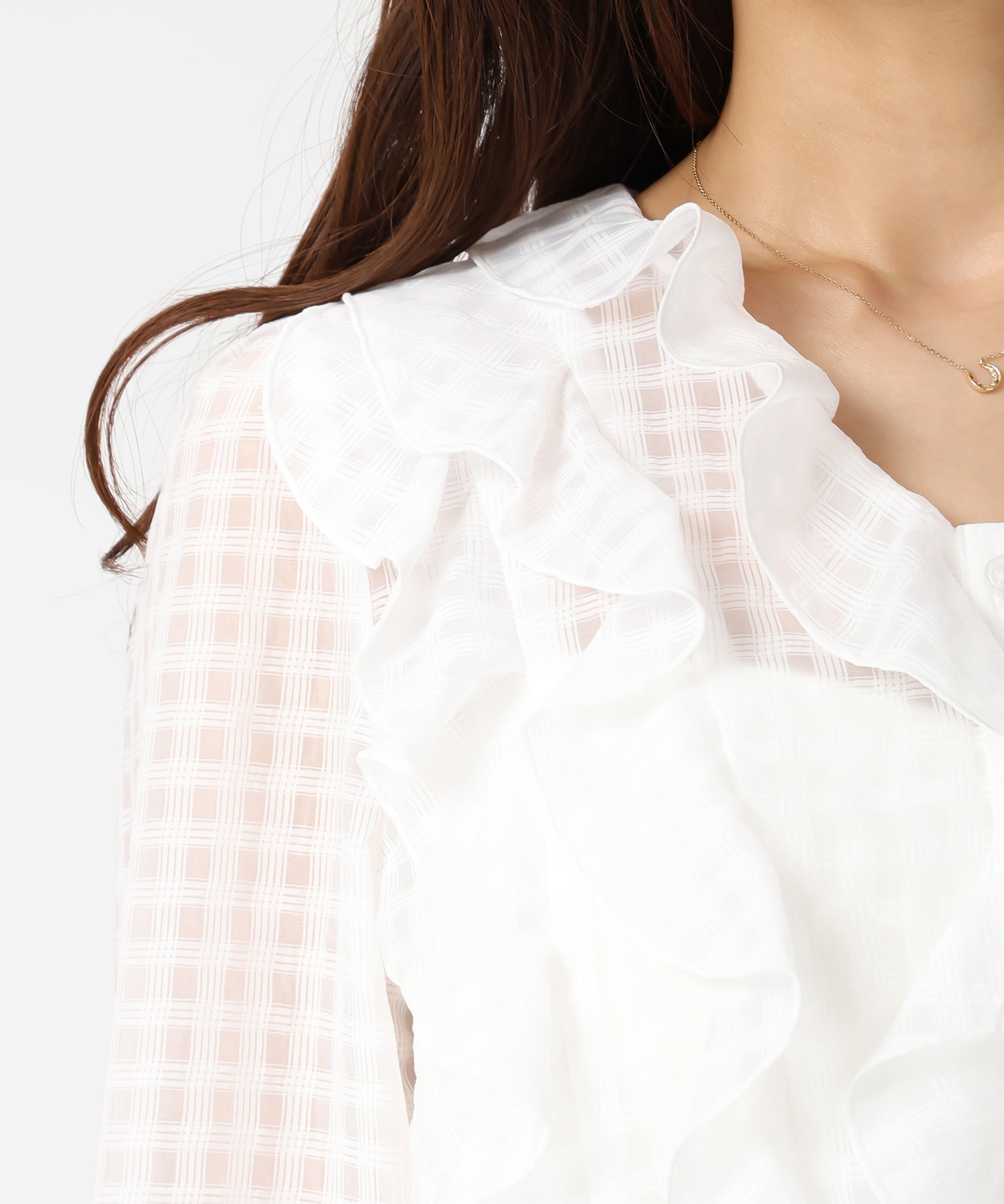 ミッシュマッシュ MISCH MASCH 2026春夏新作 フリルレイヤードブラウス MM618109 （WHITE） WHITE