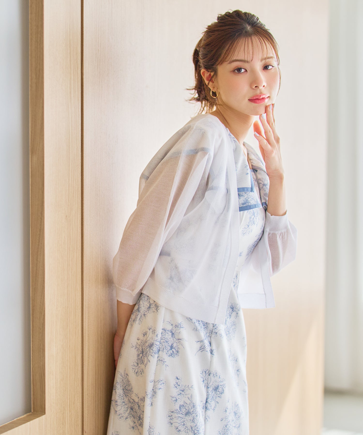 ミッシュマッシュ MISCH MASCH 2026春夏新作 ラメシアーボレロカーディガン MM628402 （WHITE） WHITE