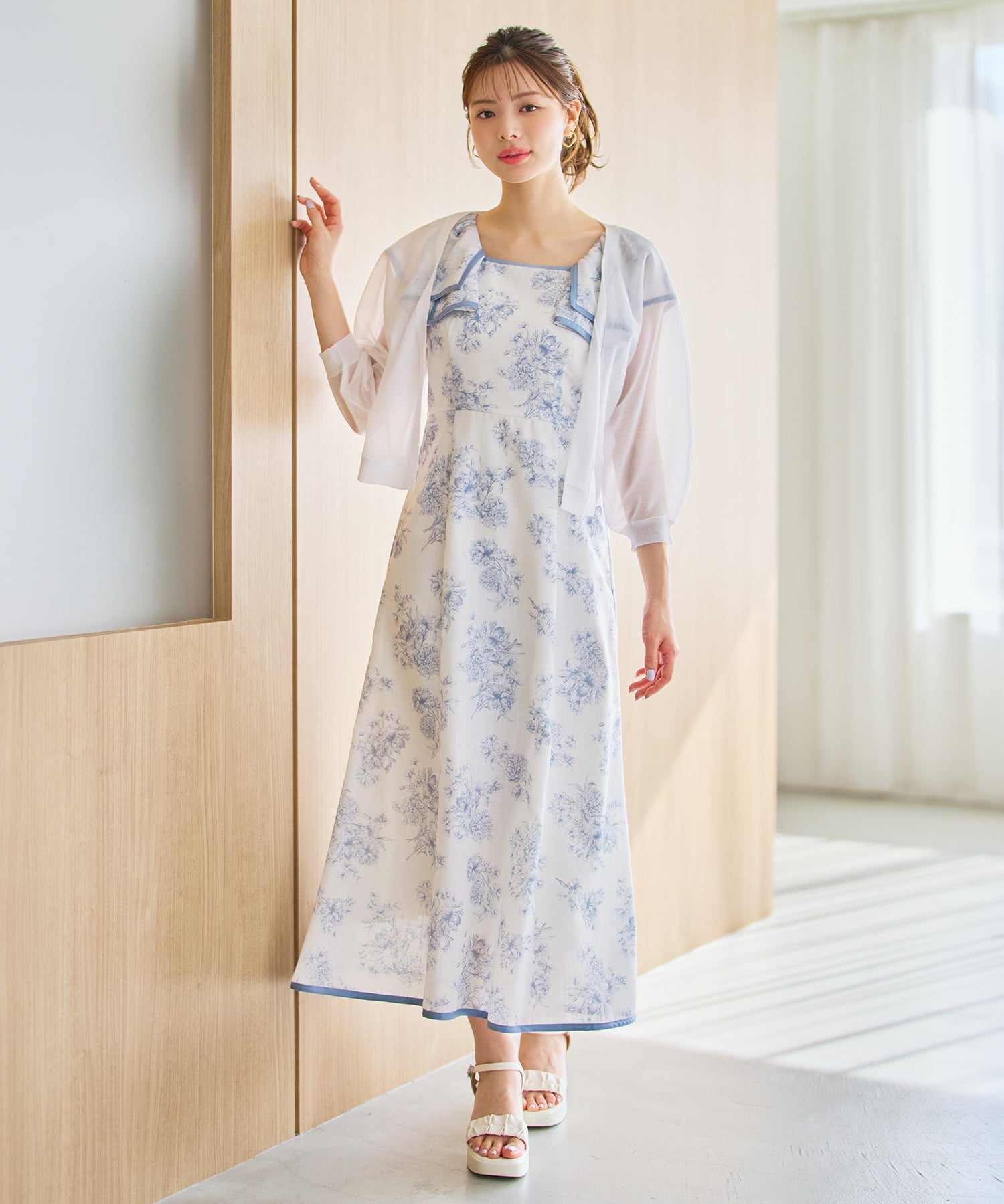 ミッシュマッシュ MISCH MASCH 2026春夏新作 ラメシアーボレロカーディガン MM628402 （WHITE） WHITE