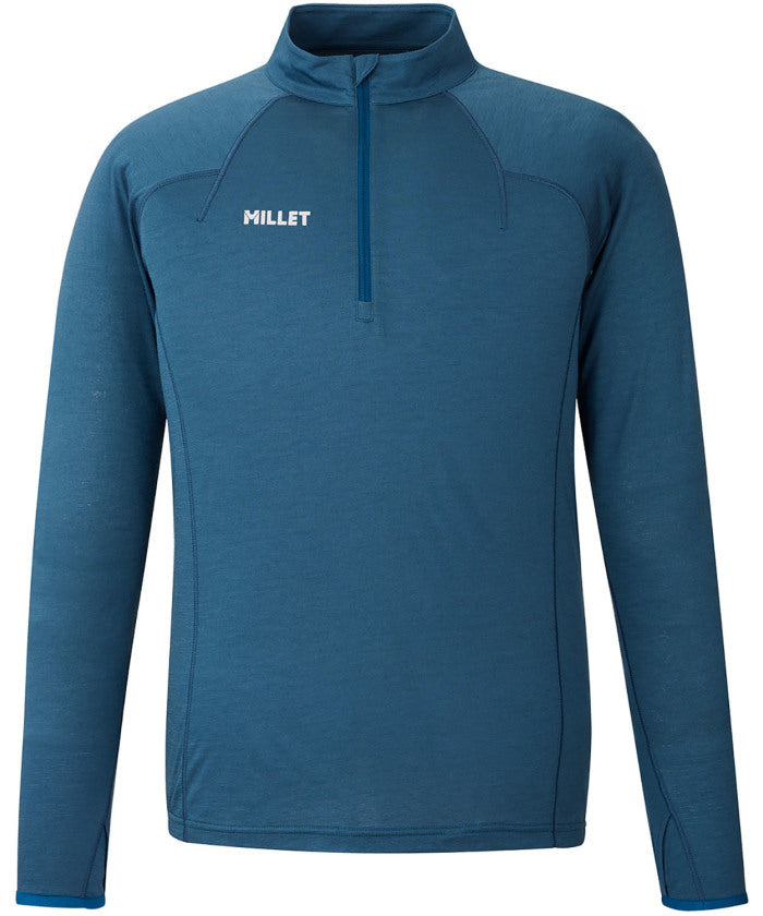 ミレー MILLET ミレー MILLET アウトドア UBIC WOOL ZIP LS M MIV03183 （N8612 INDIAN） N8612 INDIAN