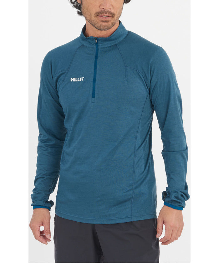 ミレー MILLET ミレー MILLET アウトドア UBIC WOOL ZIP LS M MIV03183 （N8612 INDIAN） N8612 INDIAN