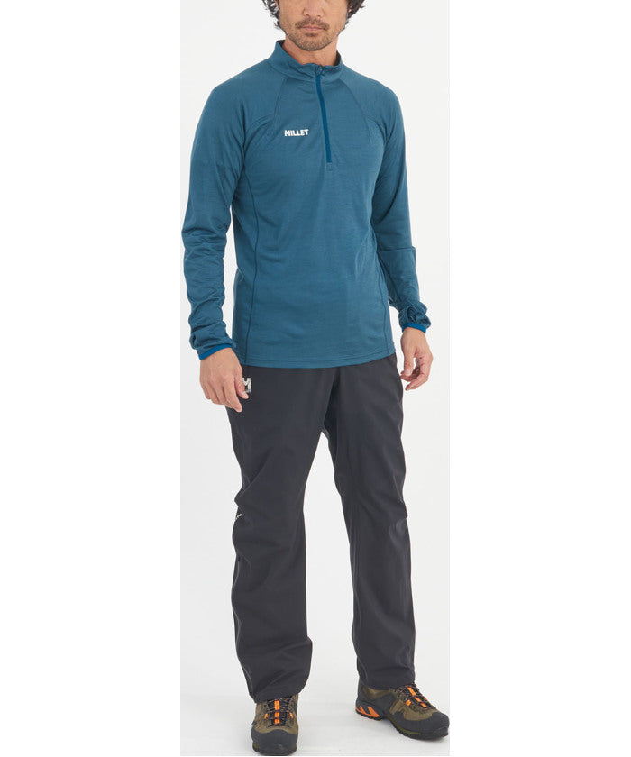 ミレー MILLET ミレー MILLET アウトドア UBIC WOOL ZIP LS M MIV03183 （N8612 INDIAN） N8612 INDIAN