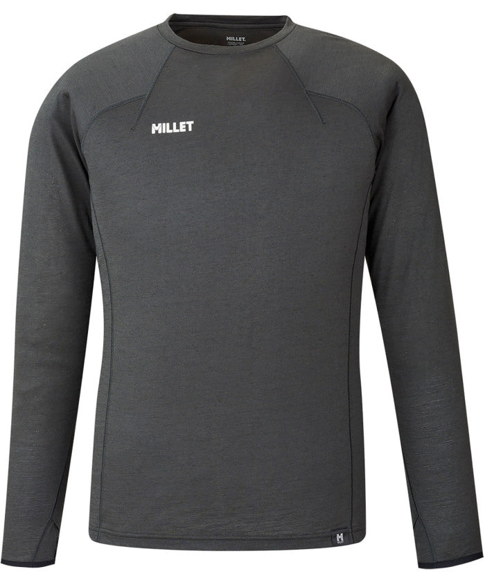 ミレー MILLET ミレー MILLET アウトドア UBIC WOOL CREW LS M MIV03184 （N3721 CASTELROCK） N3721 CASTELROCK